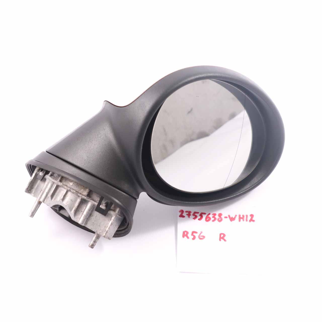 Mini Cooper One R55 R56 Outside Right Driver Door Wing Mirror O/S White