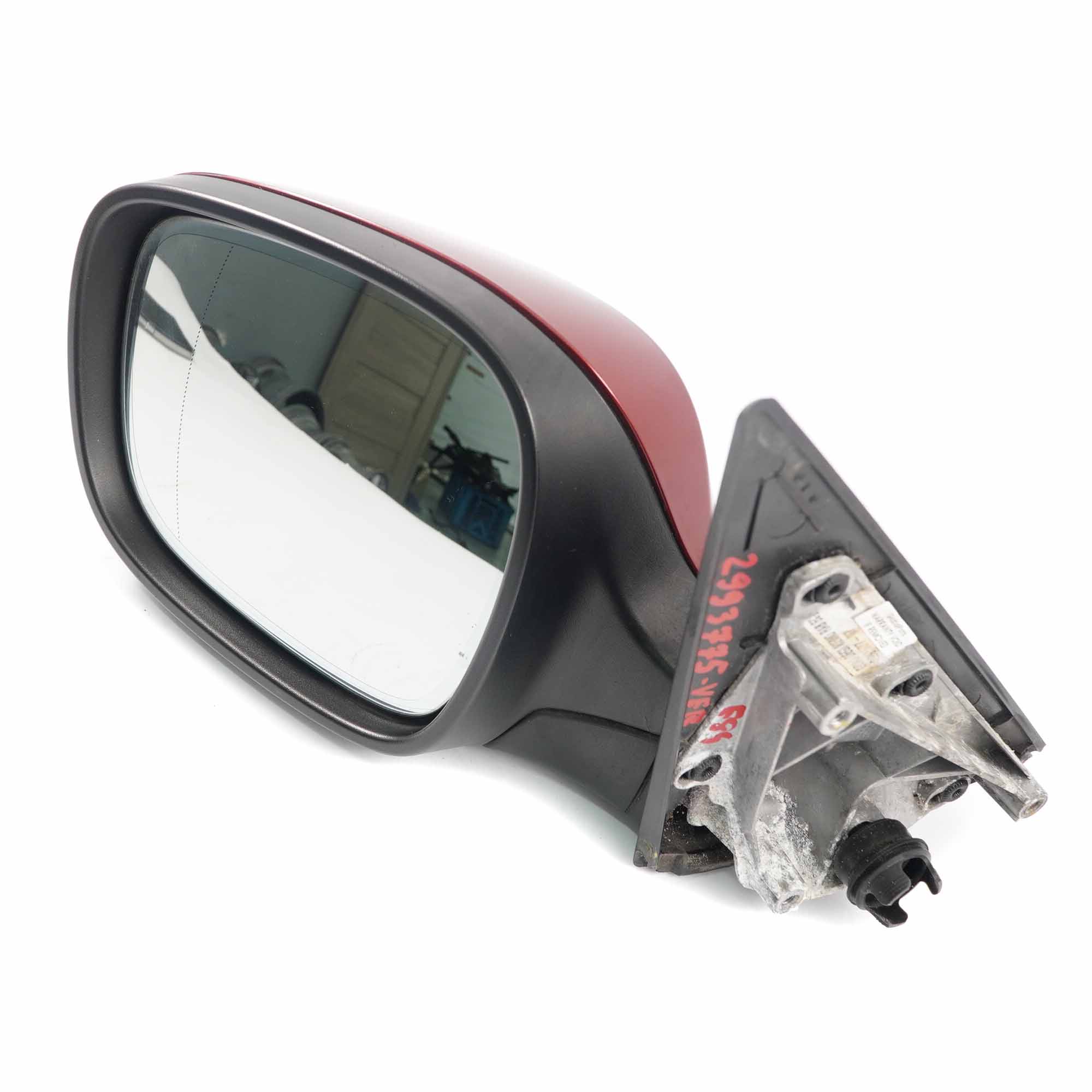 Door Wing Mirror BMW X1 E84 Left N/S Auto Dip Vermilionrot Vermillion Red A82