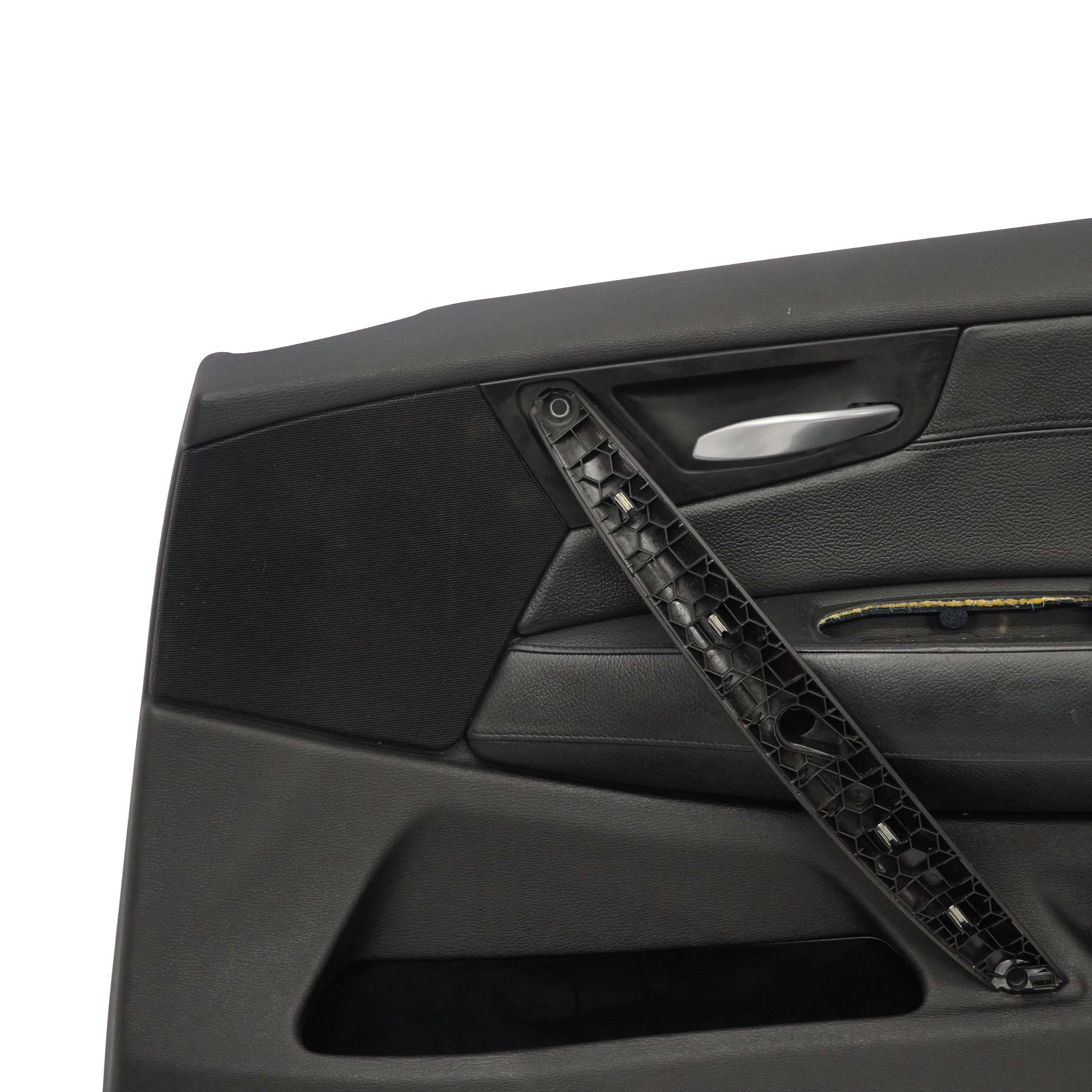 BMW X3 Series E83 LCI Front Right O/S Door Card Lining Leather Trim Black