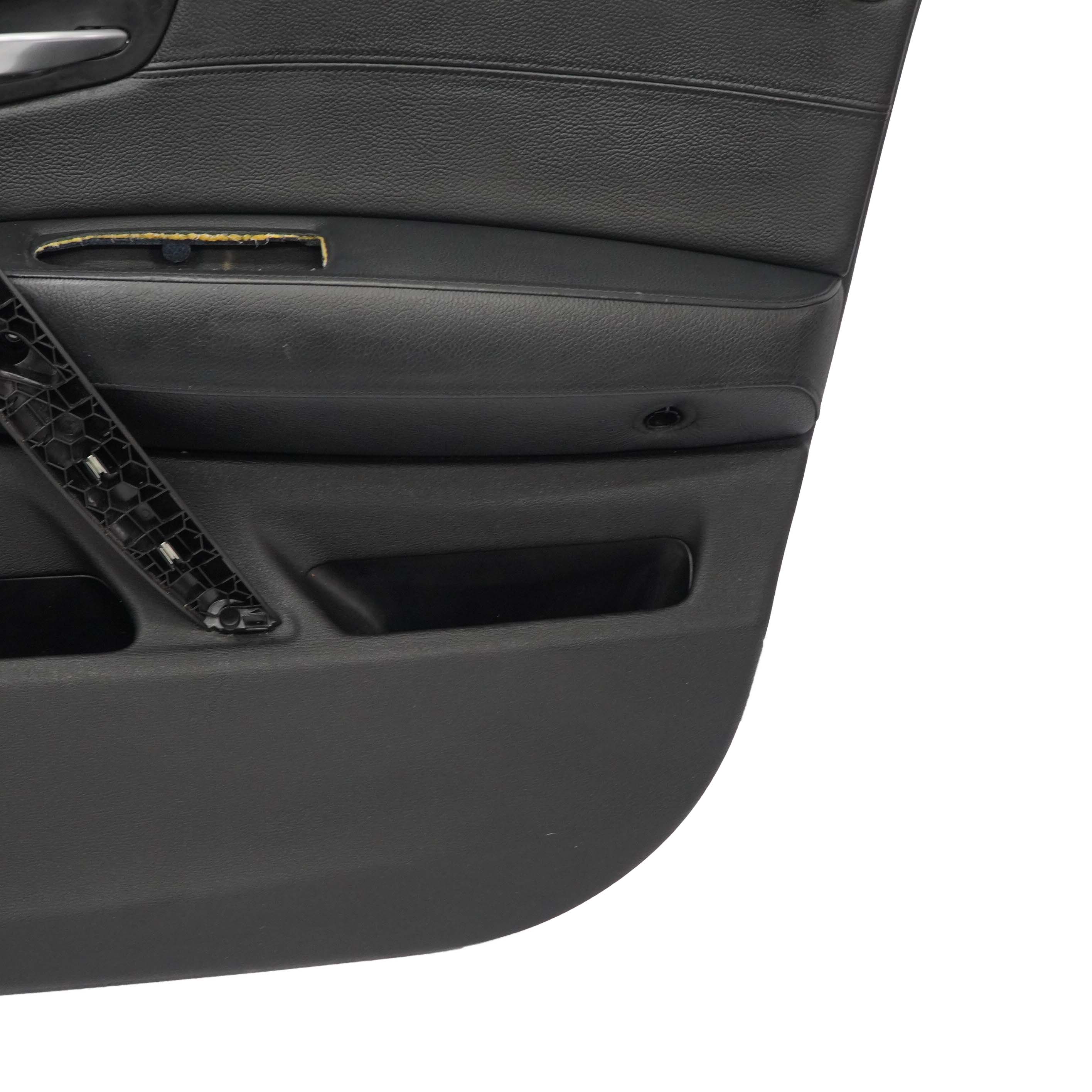 BMW X3 Series E83 LCI Front Right O/S Door Card Lining Leather Trim Black