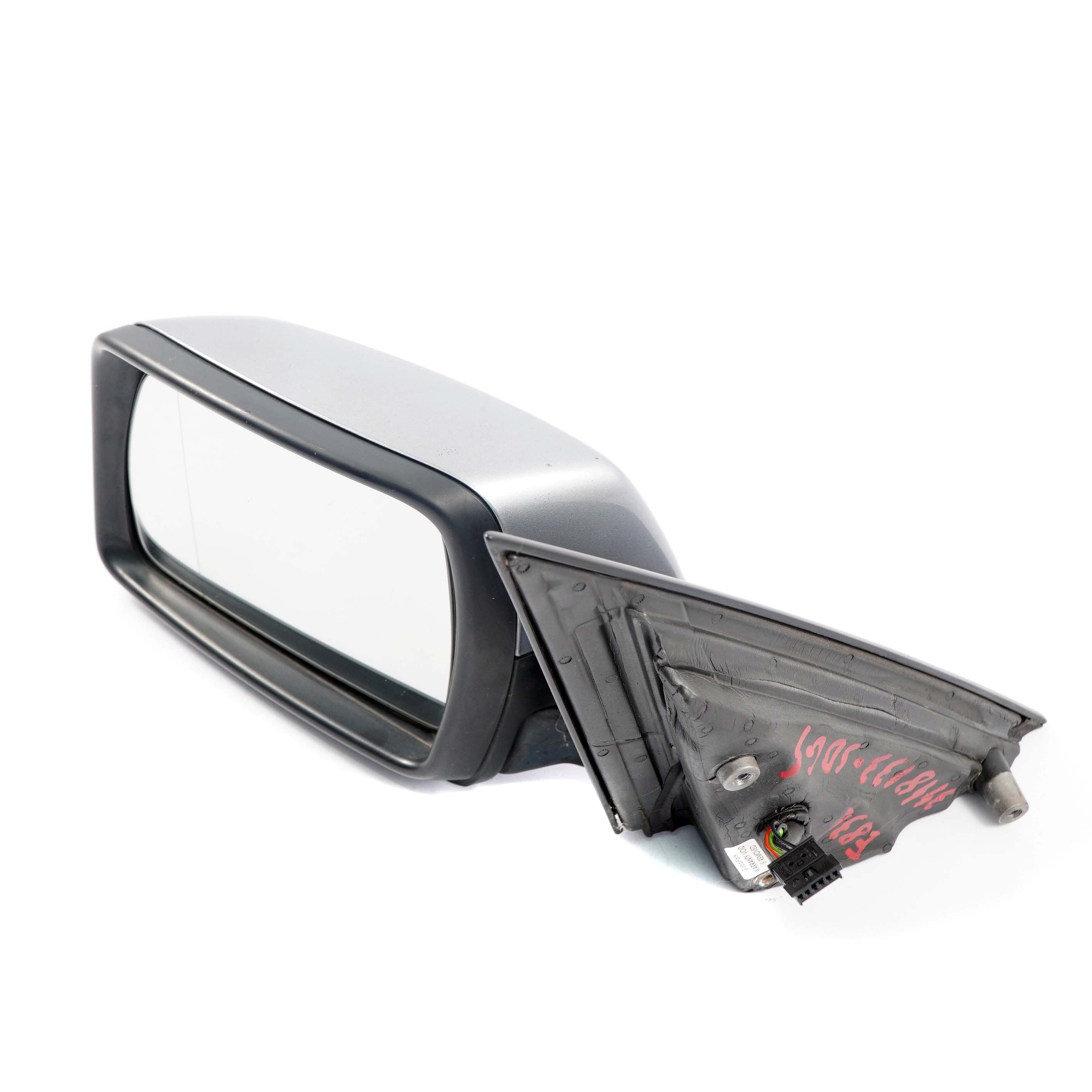 BMW X3 E83 4 Heated Left Door N/S Wing Mirror Silbergrau Silver Grey A08