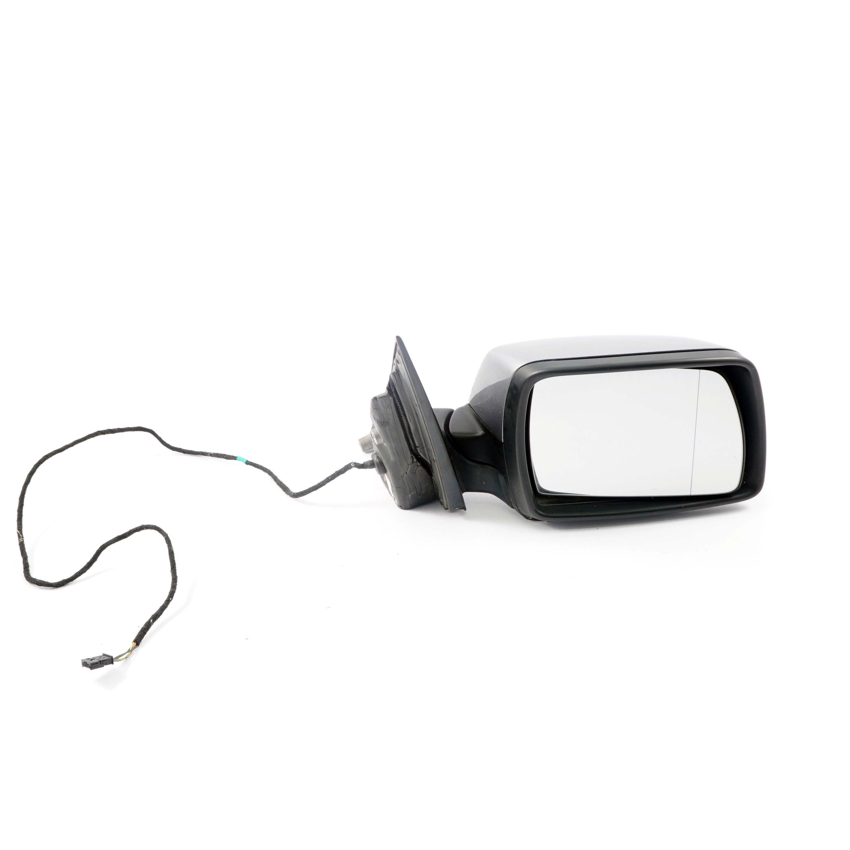 BMW X3 Series 2 E83 Heated Right Door Wing Mirror O/S Silbergrau Silver Grey