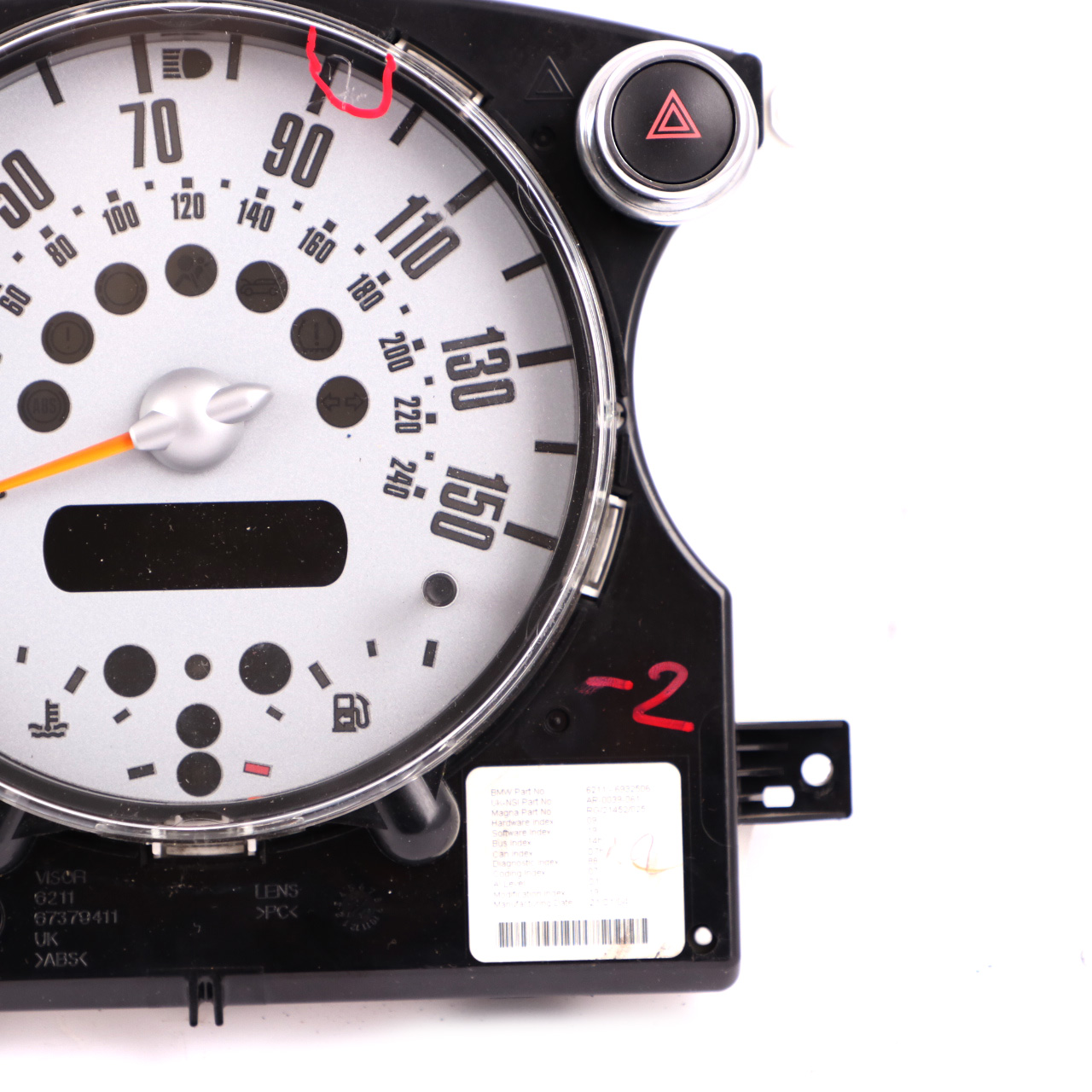 Mini Cooper One R50 R52 Speedometer Speedo Clock Instrument Cluster Manual