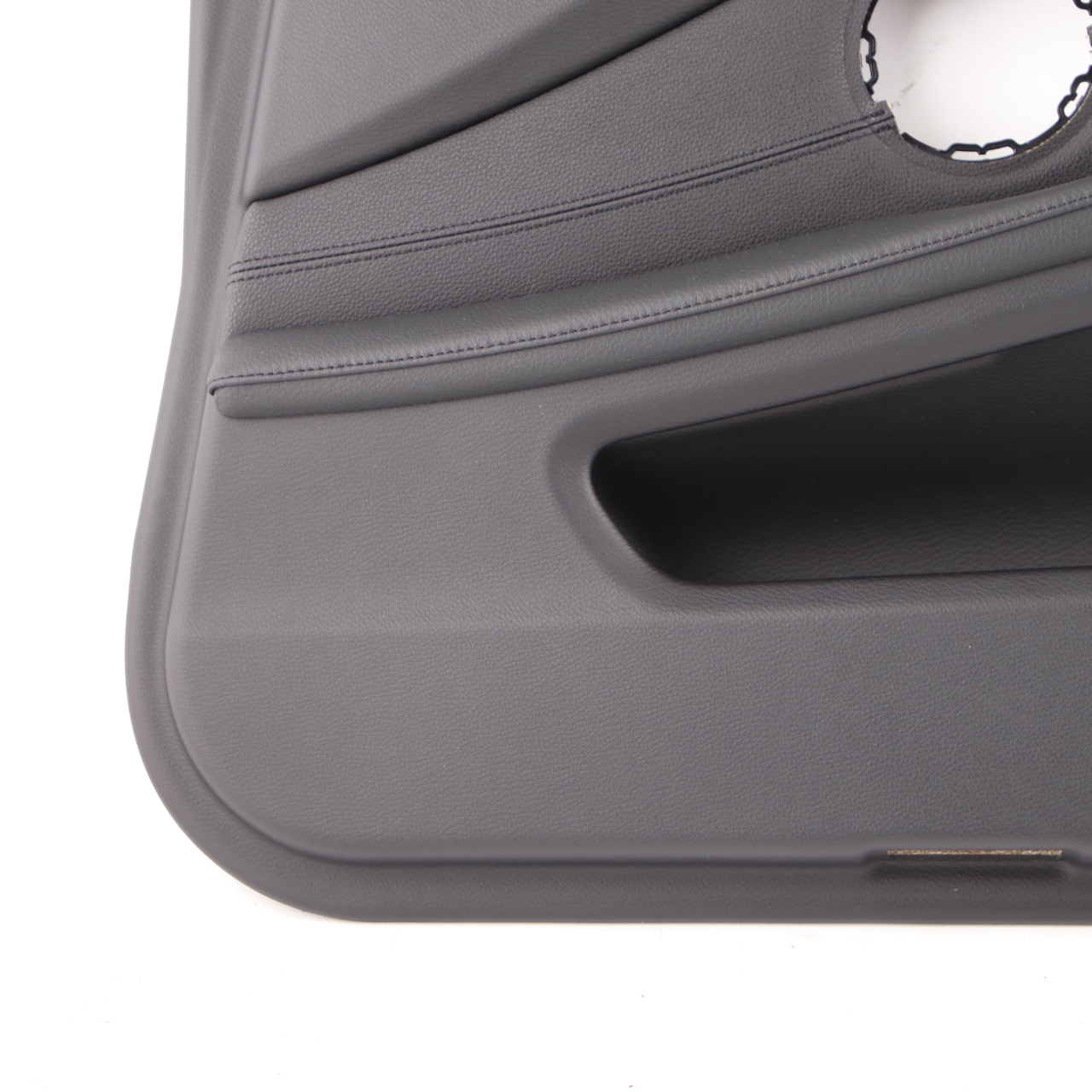 Door Card BMW E60 E61 LCI Front Right O/S Door Lining Leather Panel Black