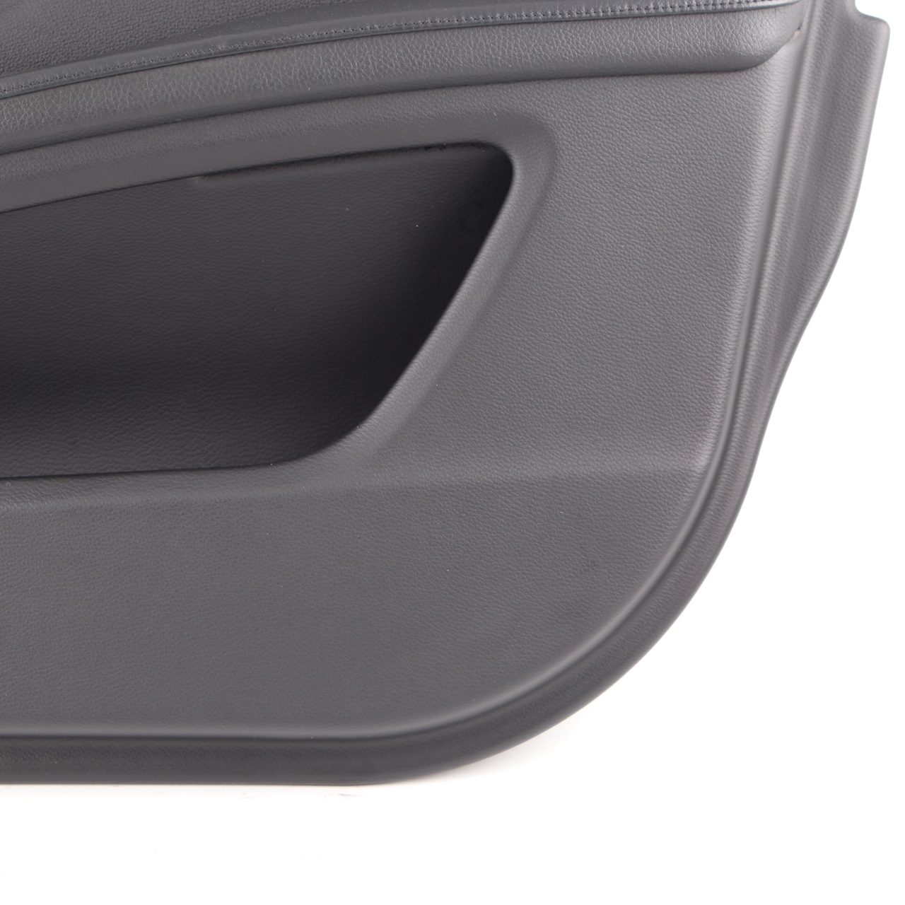 Door Card BMW E60 E61 LCI Front Right O/S Door Lining Leather Panel Black