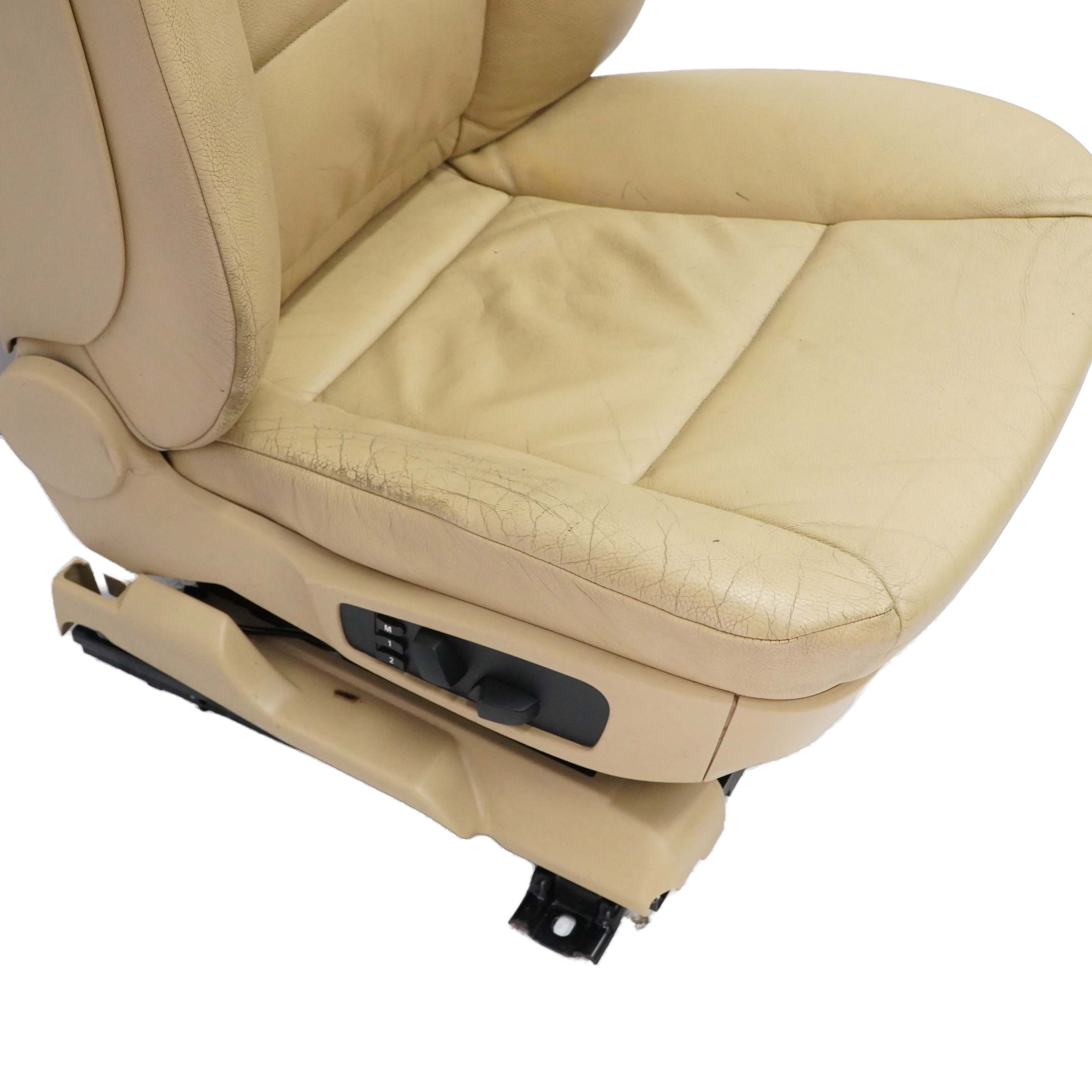 Front Seat BMW E60 E61 Beige Leather Dakota Right O/S Driver's Side Memory