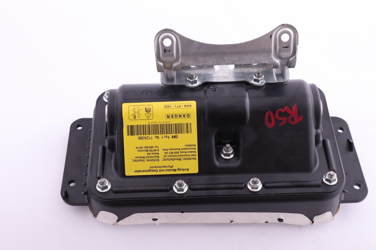 Mini Cooper R50 R52 R53 Airbag Module For Front Passenger Side Dashboard