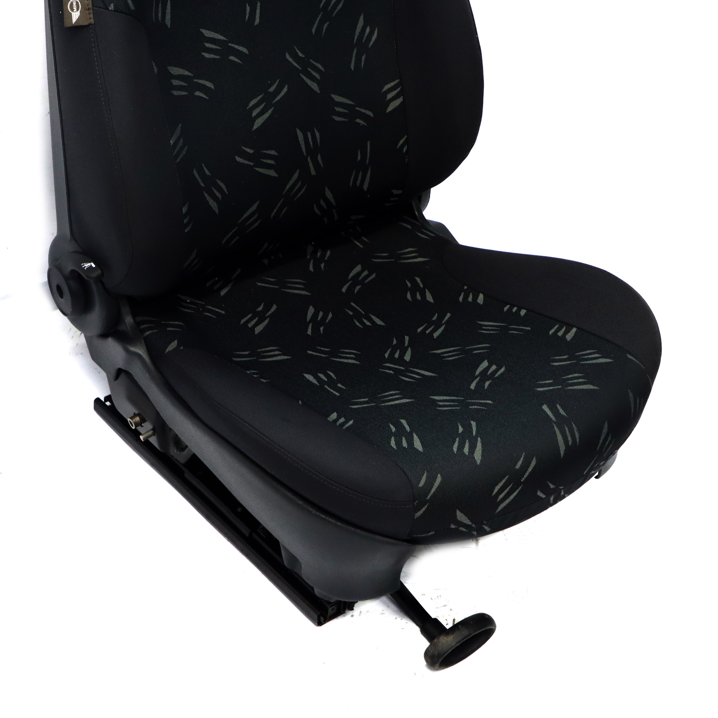 Mini Cabrio R52 Front Left N/S Seat Cloth Fabric Random Panther Black