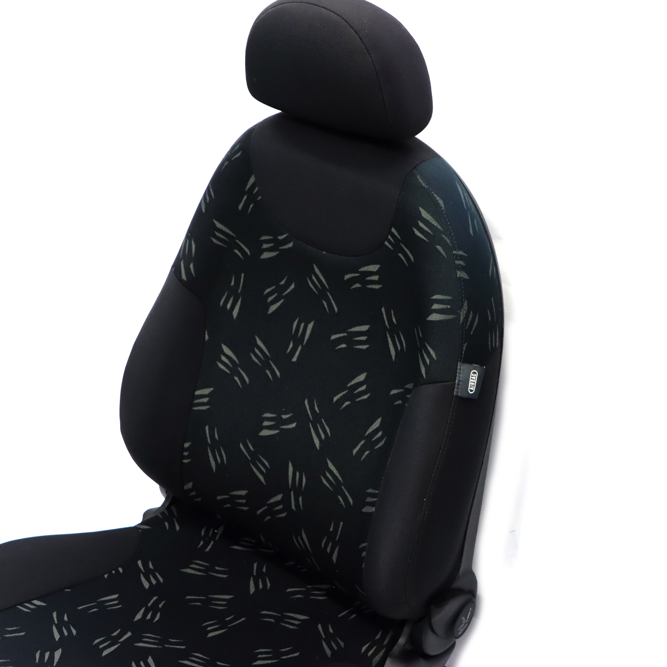 Mini Cabrio R52 Front Left N/S Seat Cloth Fabric Random Panther Black