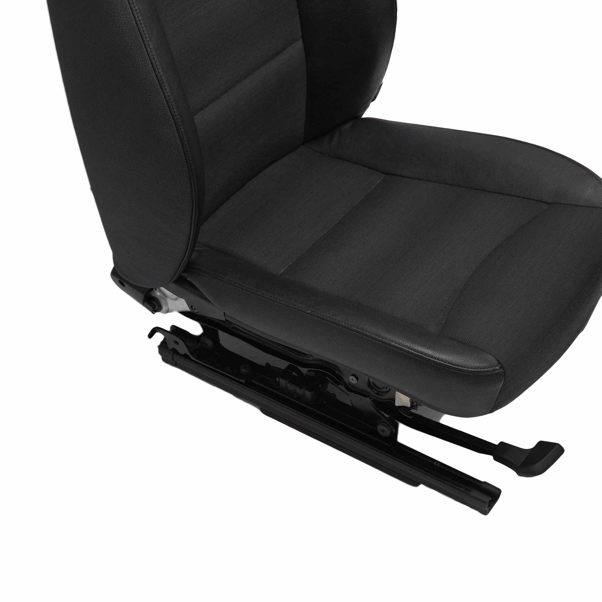 Front Seat BMW E90 E91 Black Leather / Cloth Citrus Interior Left N/S