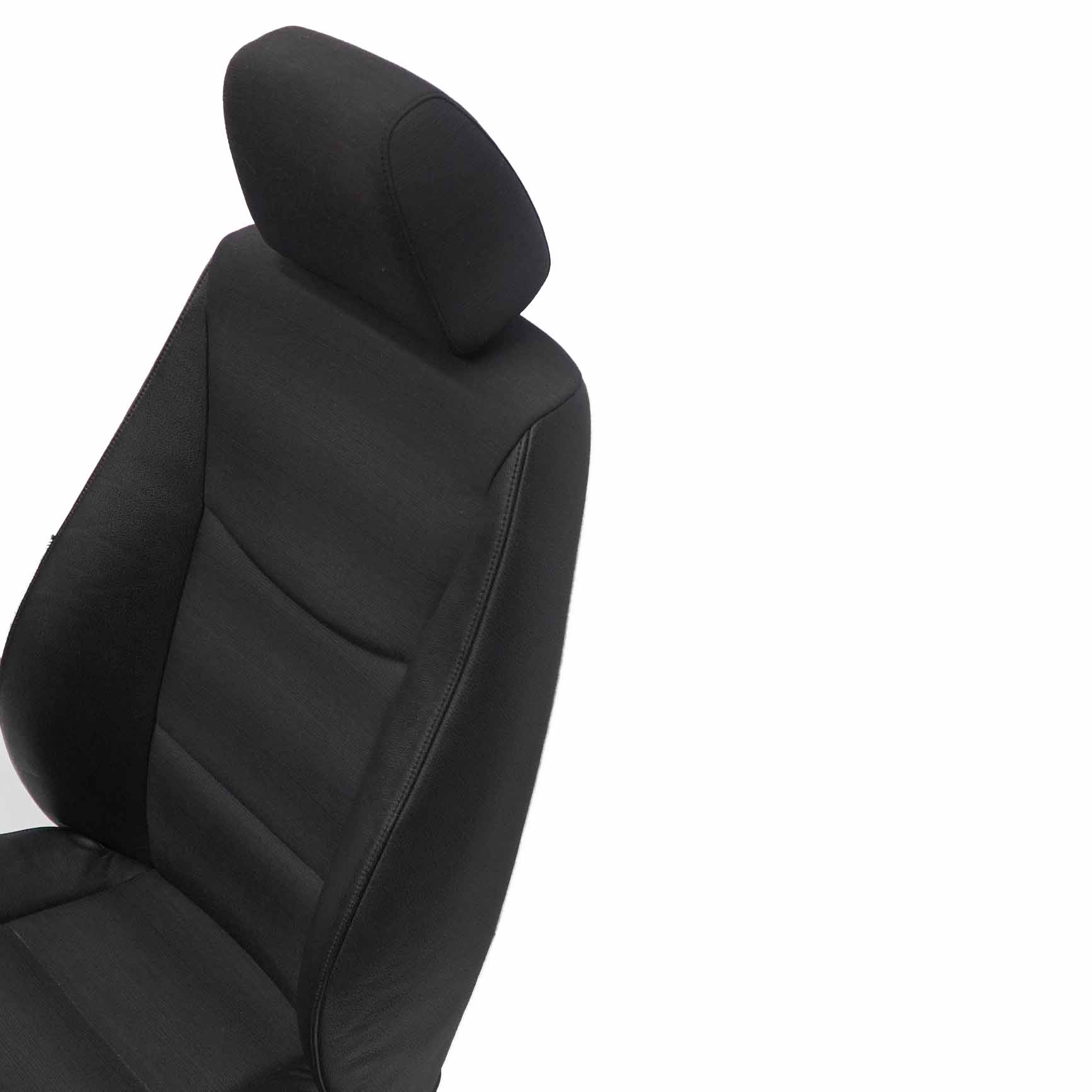 Front Seat BMW E90 E91 Black Leather / Cloth Citrus Interior Left N/S