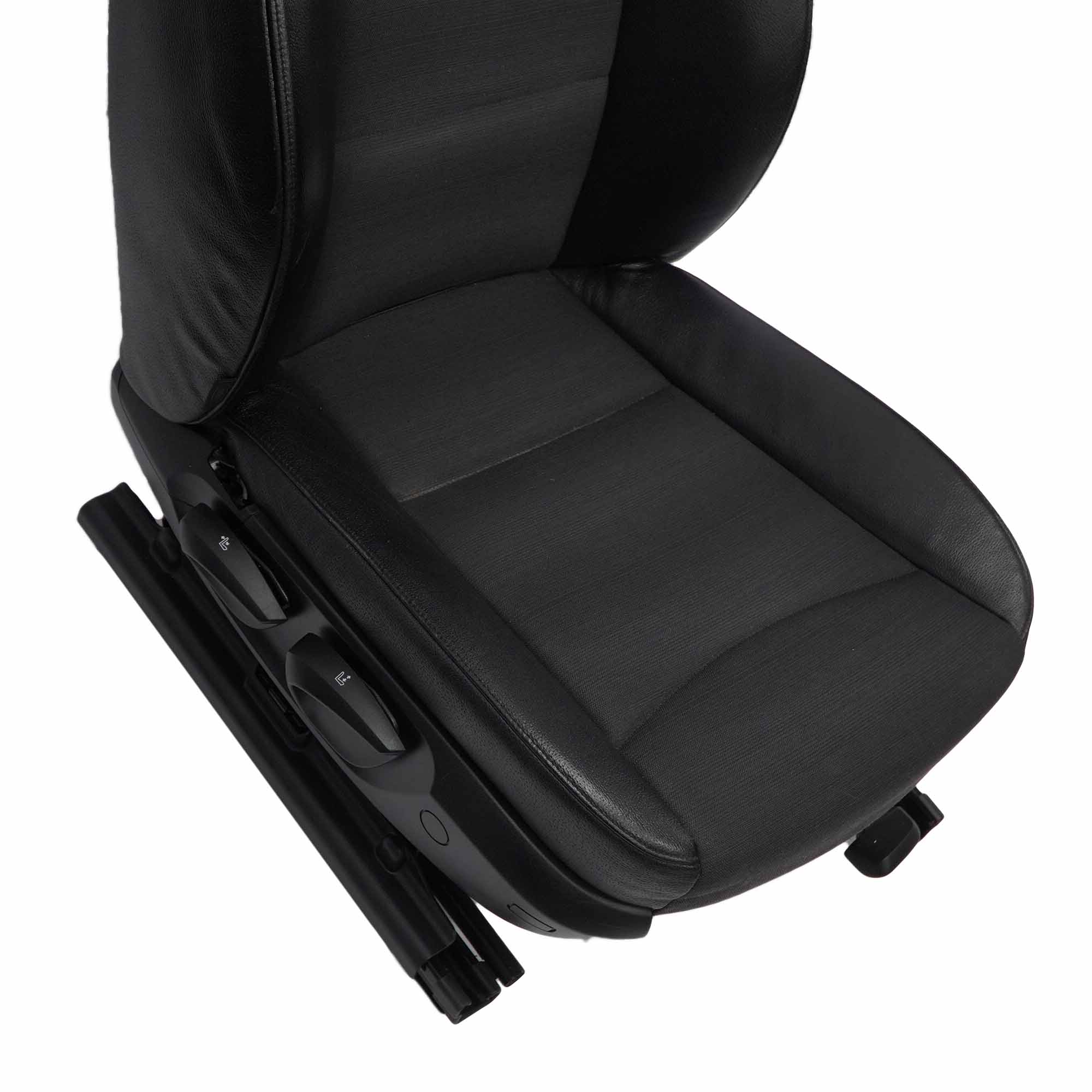 Front Seat BMW E90 E91 Black Leather / Cloth Citrus Interior Right O/S