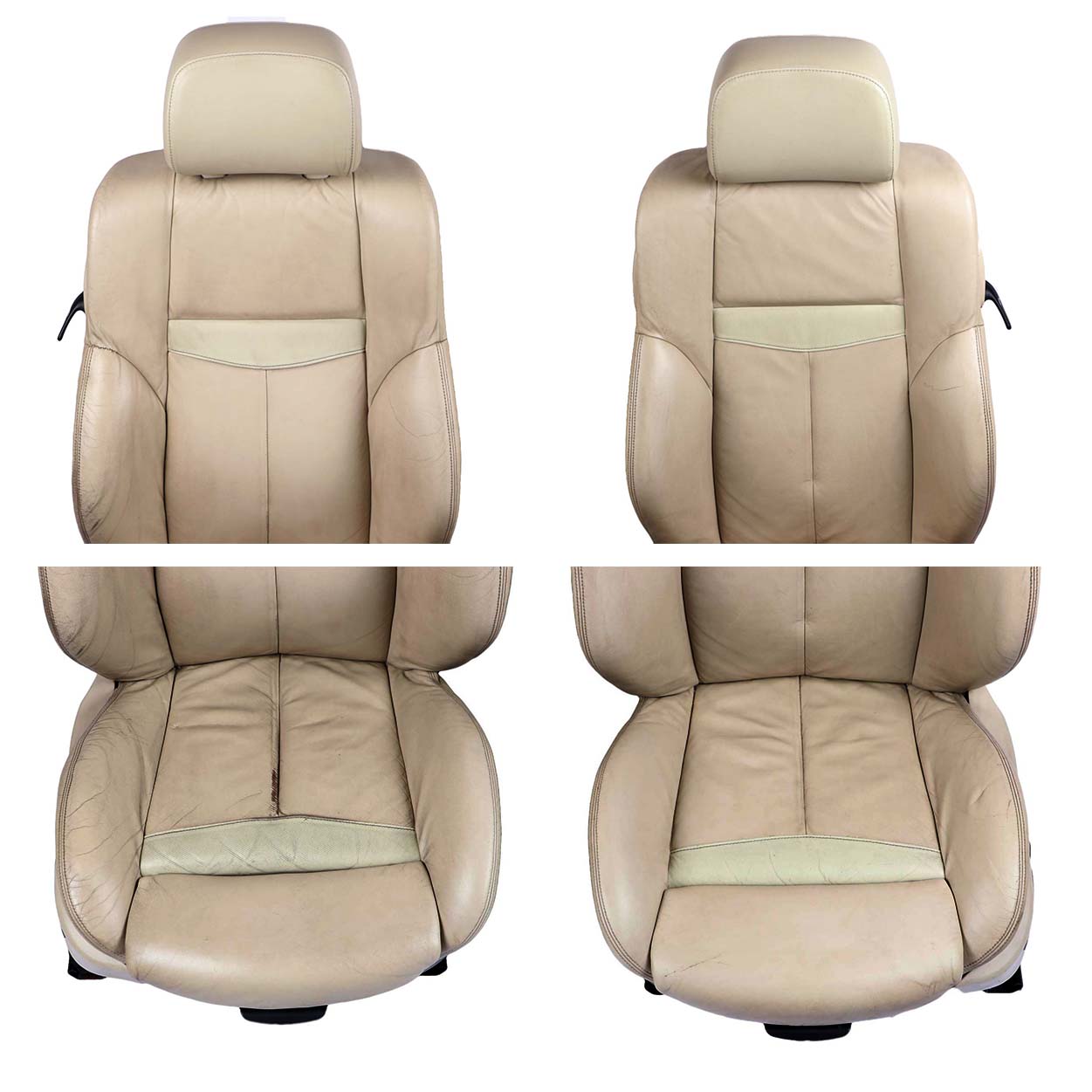 BMW E63 Sport Heated Cream Beige Leather Interior Front Rear Seat Seats Memory