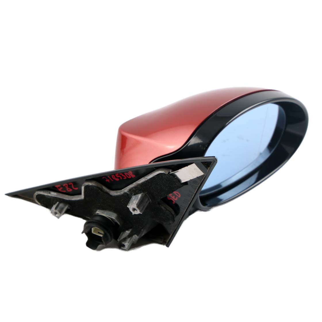 BMW E81 E82 M Sport High Gloss Right Wing Mirror O/S Sedonarot Metallic Red A79