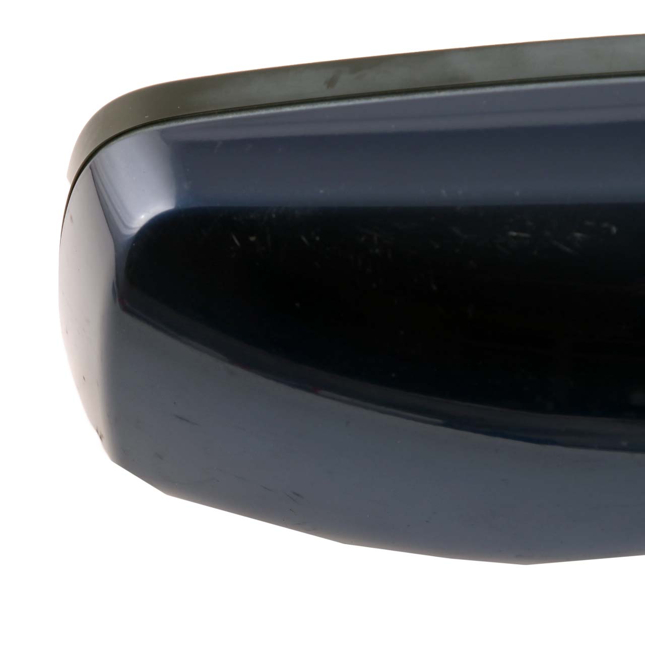 BMW 5 Series E60 E61 LCI Heated Right Wing Mirror O/S Tiefseeblau Deep Sea Blue