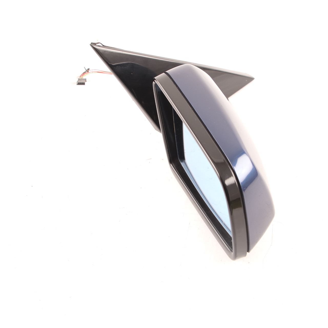 Wing Mirror BMW E60 E61 LCI M Sport Right O/S High Gloss Deep Sea Blue - A76