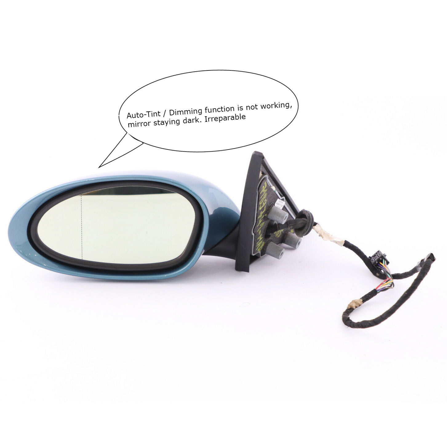 BMW Z4 Series E85 Left Auto Dip Power Fold Wing Mirror N/S Maledivenblau Blue