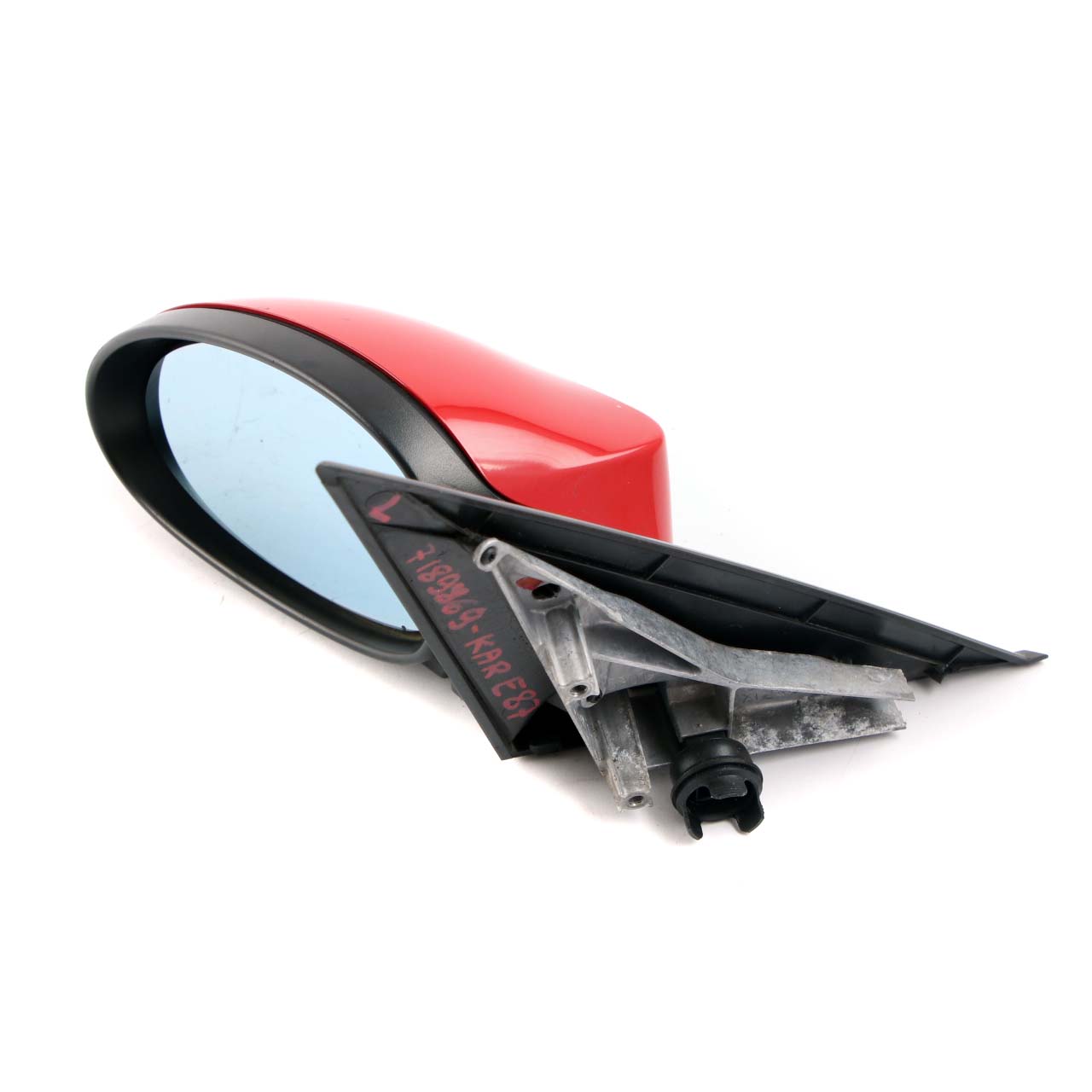 Door Wing Mirror BMW E87 Power Fold Left N/S Heated Karmesinrot Crimson Red A61