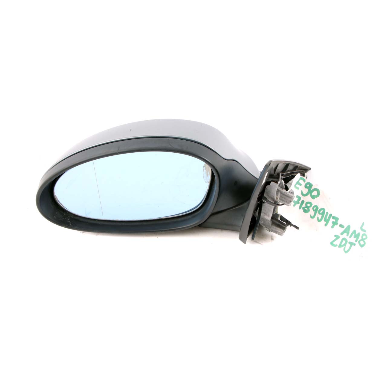 BMW 3 Series 8 E90 E91 Heated Left Passenger Wing Mirror N/S Arktis Metallic