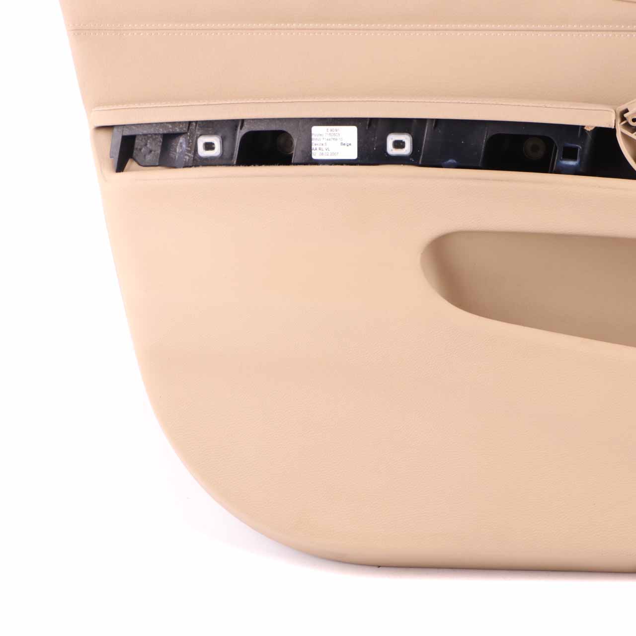 BMW E90 E91 Door Card Front Left N/S Passenger Side Beige Door Trim Panel