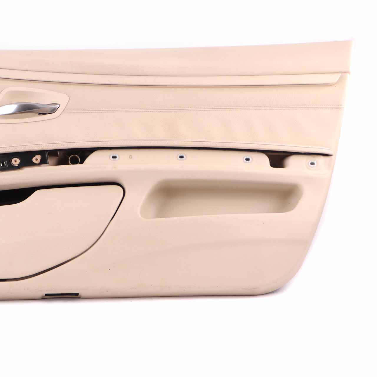 BMW E92 E93 Front Right O/S Door Card Lining Leather Cream Beige 7219048