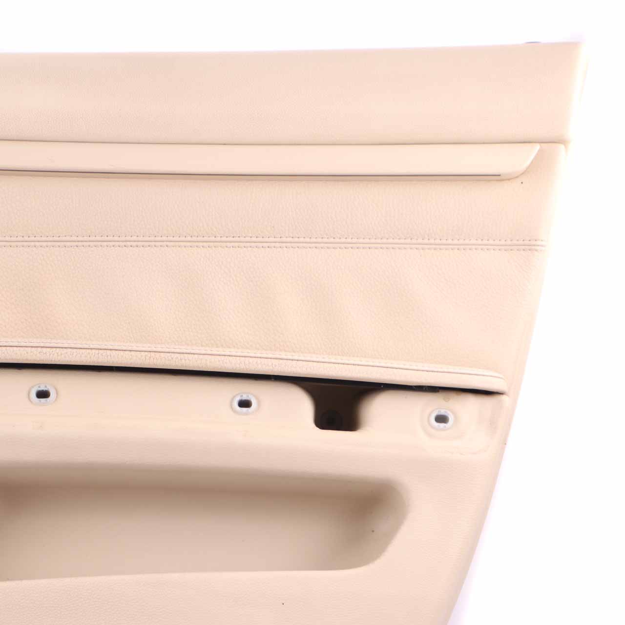 BMW E92 E93 Front Right O/S Door Card Lining Leather Cream Beige 7219048