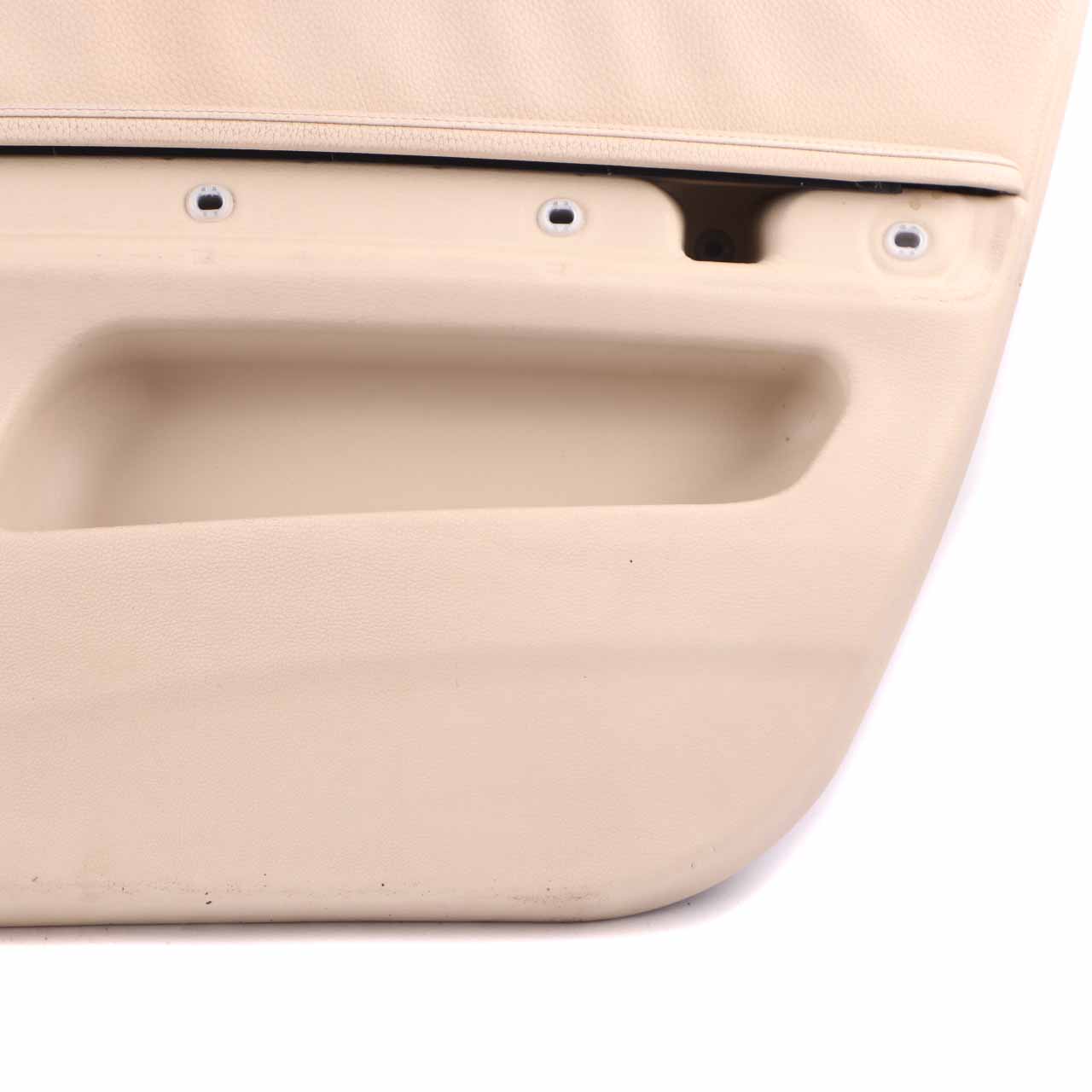 BMW E92 E93 Front Right O/S Door Card Lining Leather Cream Beige 7219048