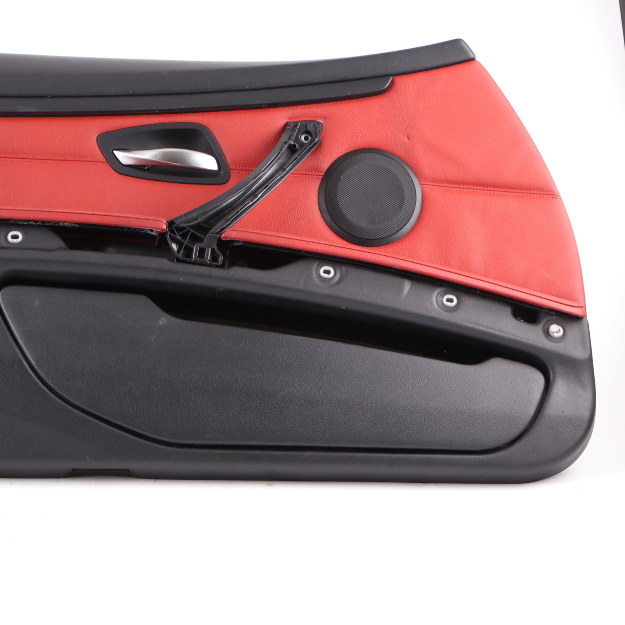 BMW E92 E93 Door Card Front Left N/S Cover Trim Panel Lining Red Leather