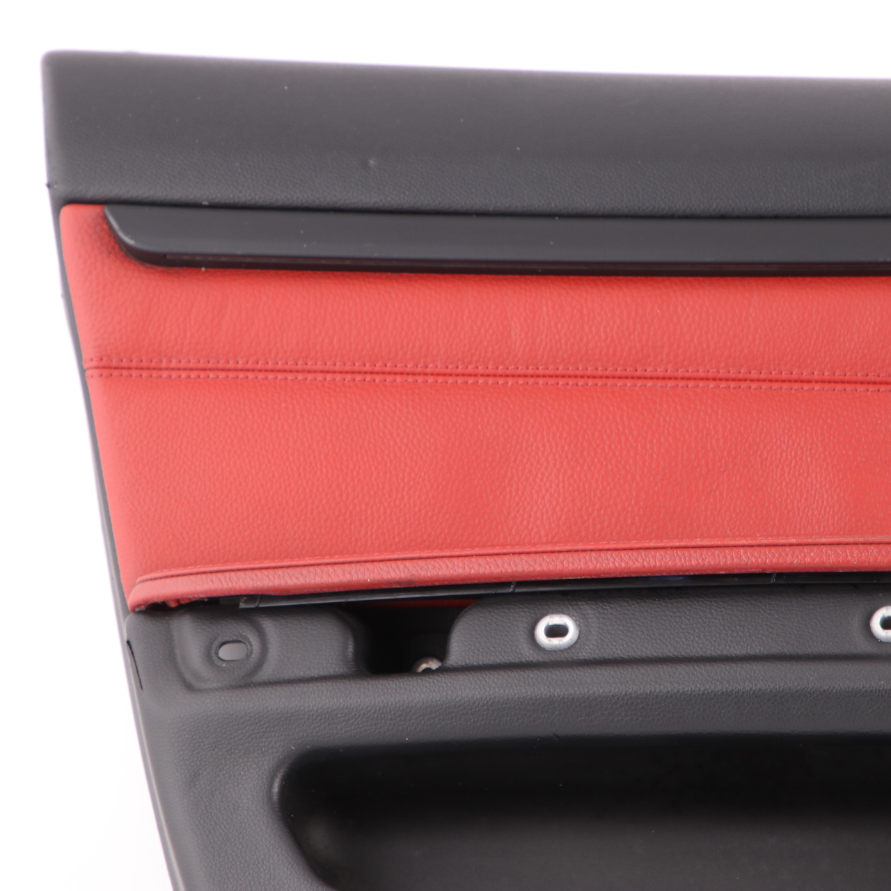 BMW E92 E93 Door Card Front Left N/S Cover Trim Panel Lining Red Leather