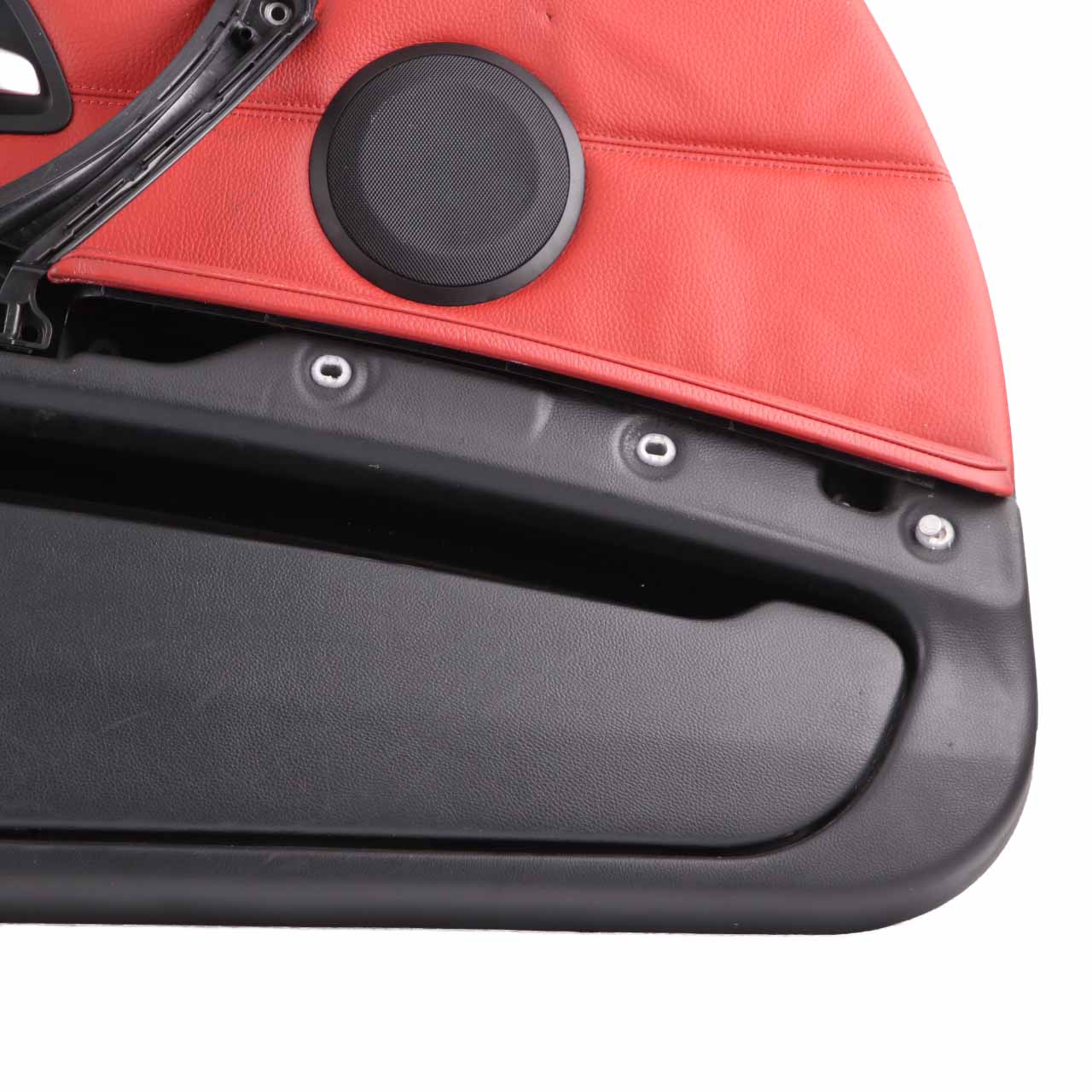 BMW E92 E93 Door Card Front Left N/S Cover Trim Panel Lining Red Leather