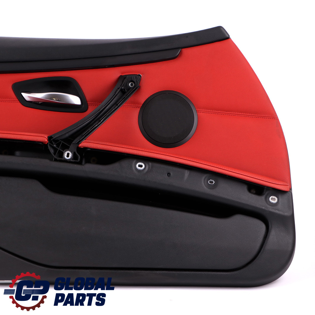 BMW E92 E93 Front Left N/S Door Card Cover Trim Panel Lining Red Leather