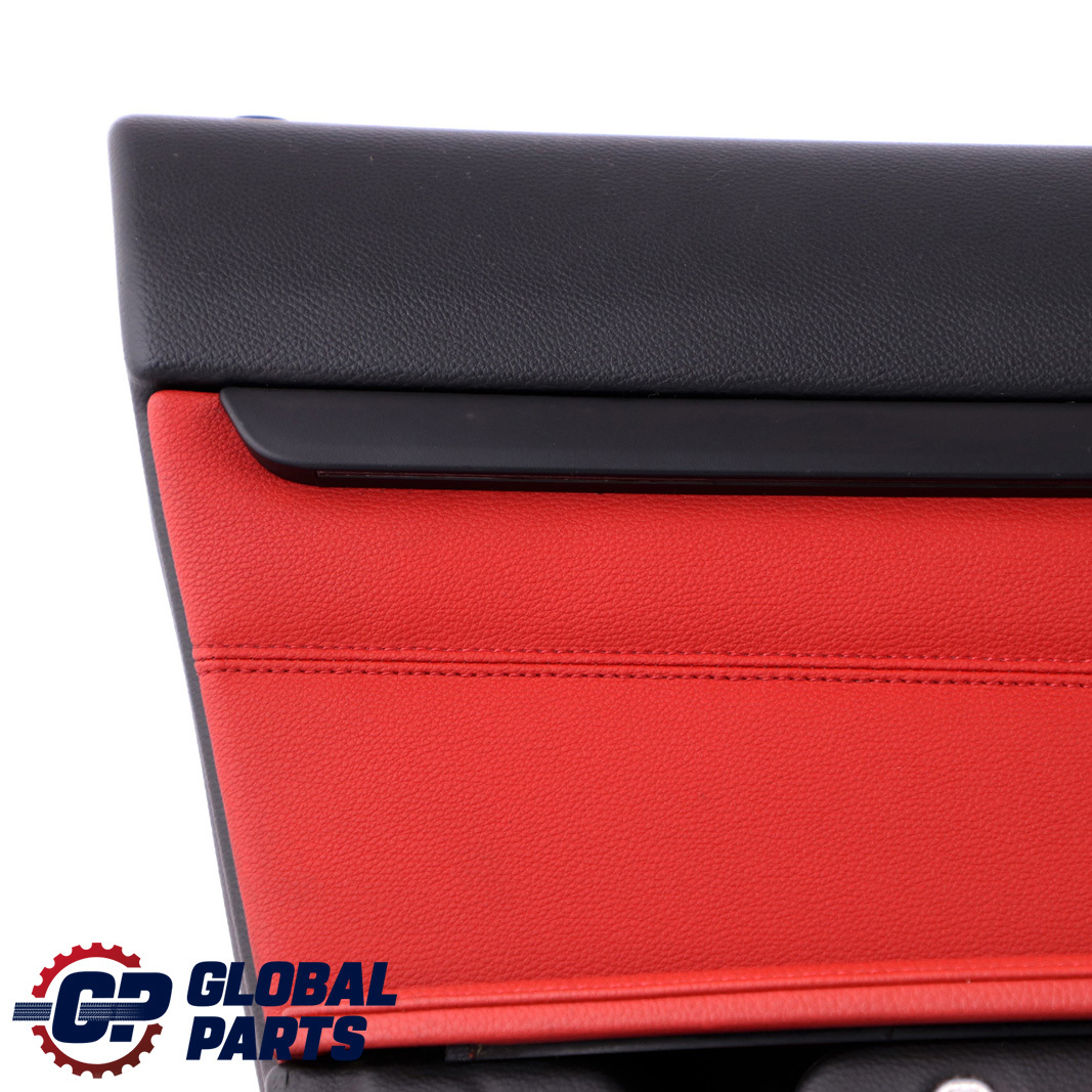 BMW E92 E93 Front Left N/S Door Card Cover Trim Panel Lining Red Leather