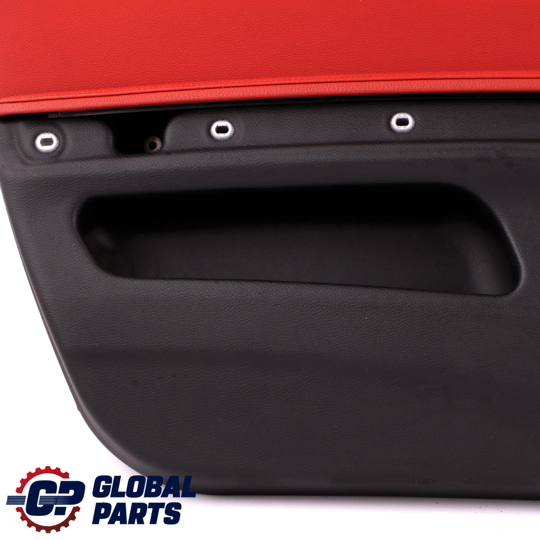 BMW E92 E93 Front Left N/S Door Card Cover Trim Panel Lining Red Leather