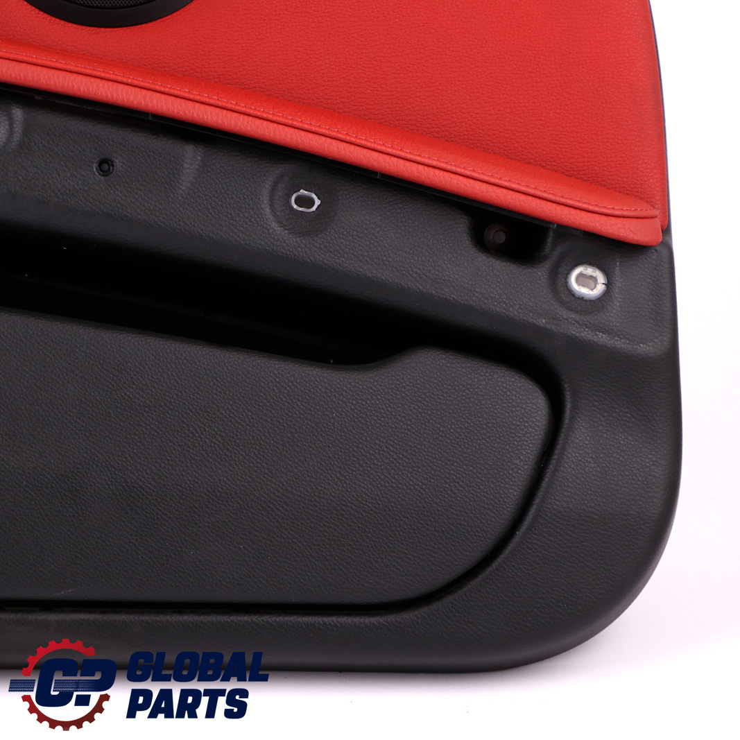 BMW E92 E93 Front Left N/S Door Card Cover Trim Panel Lining Red Leather