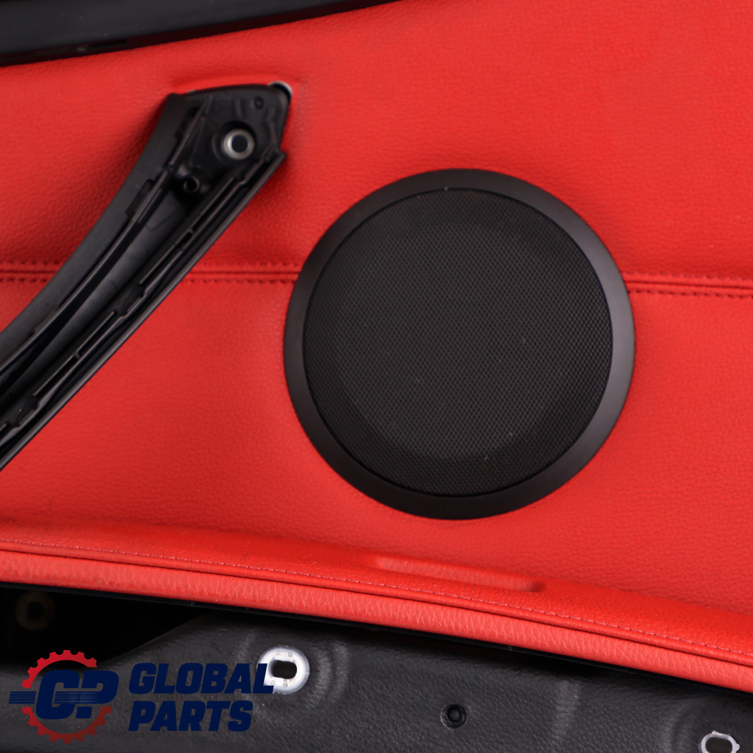 BMW E92 E93 Front Left N/S Door Card Cover Trim Panel Lining Red Leather