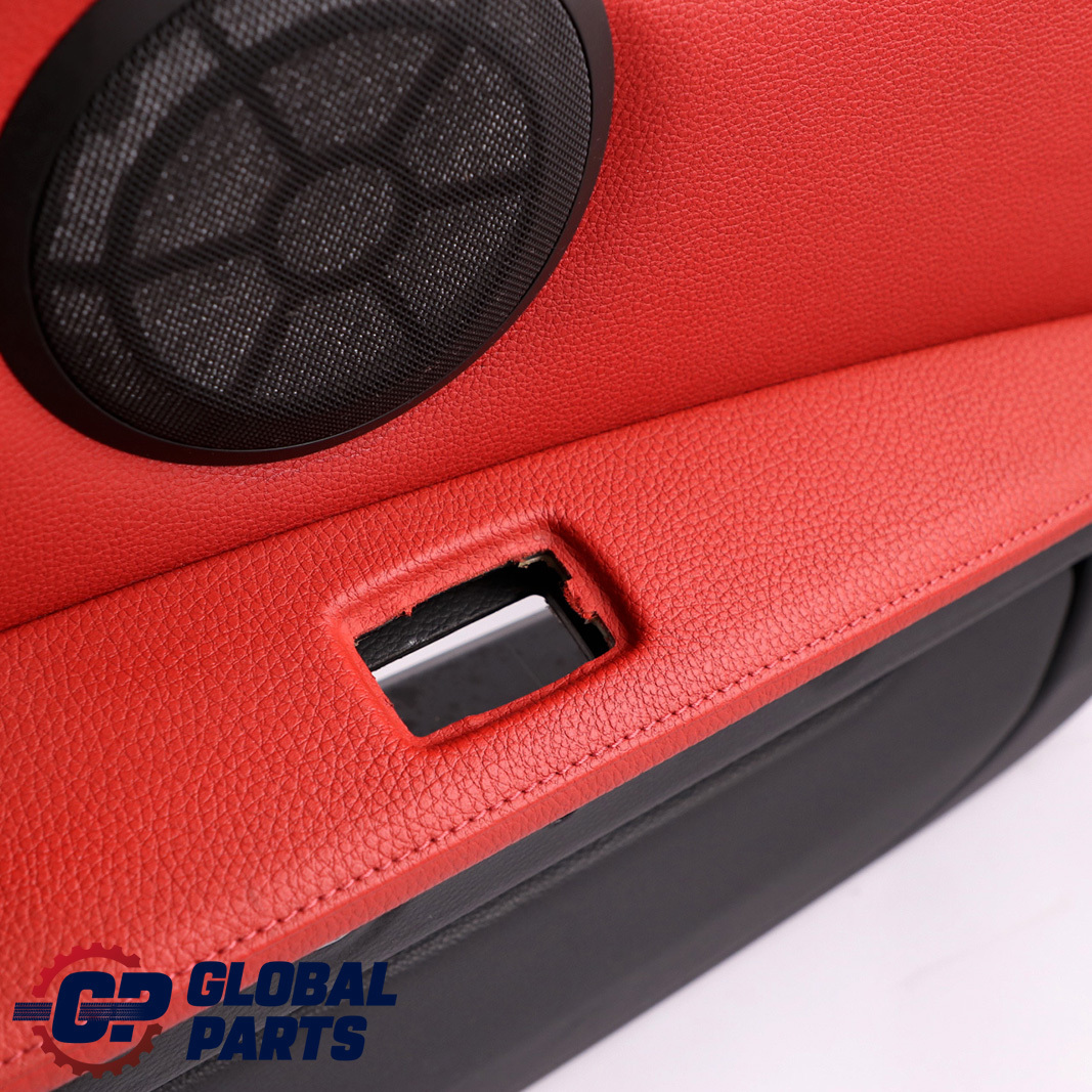 BMW E92 E93 Front Left N/S Door Card Cover Trim Panel Lining Red Leather