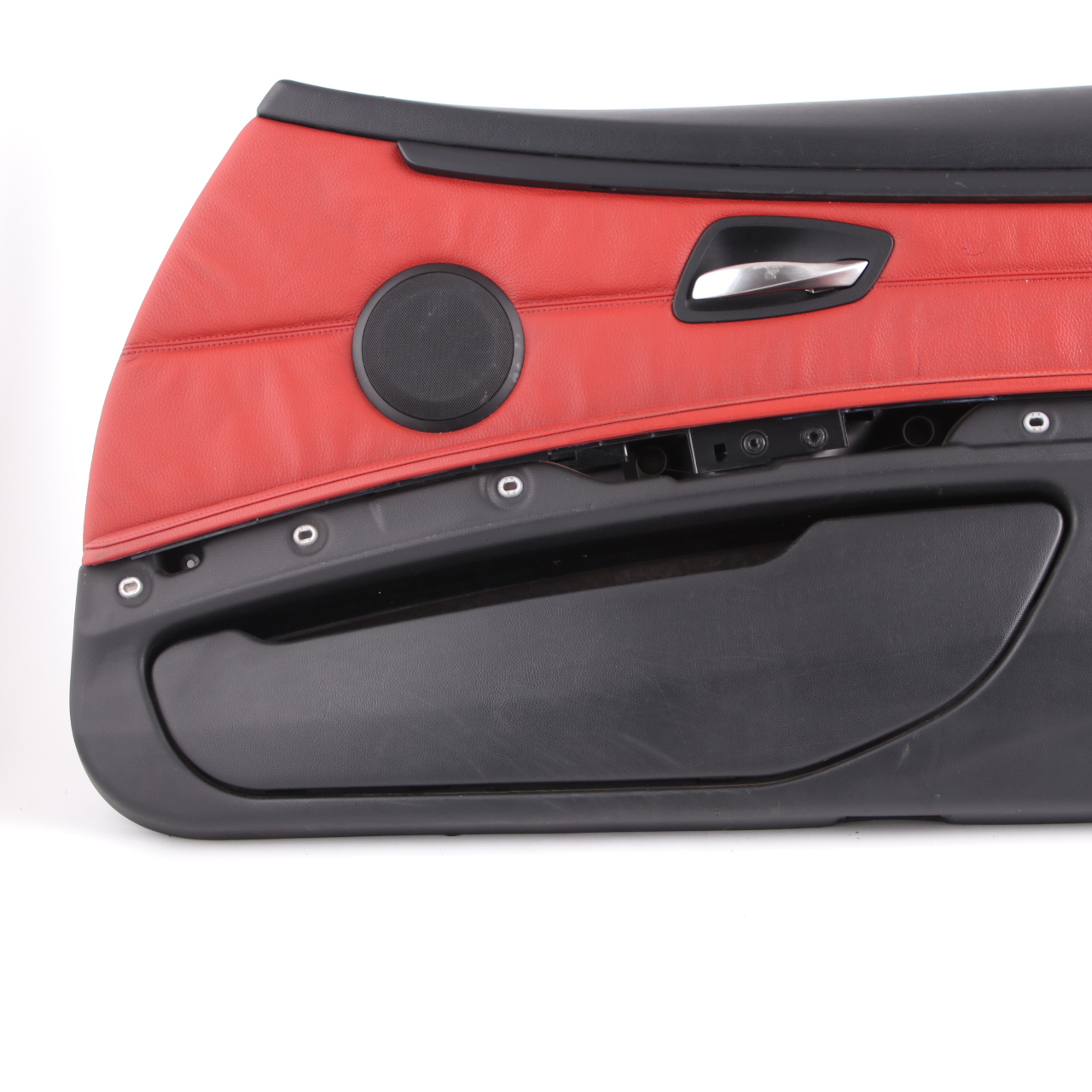 BMW E92 E93 Door Card Front Right O/S Cover Trim Panel Lining Red Leather