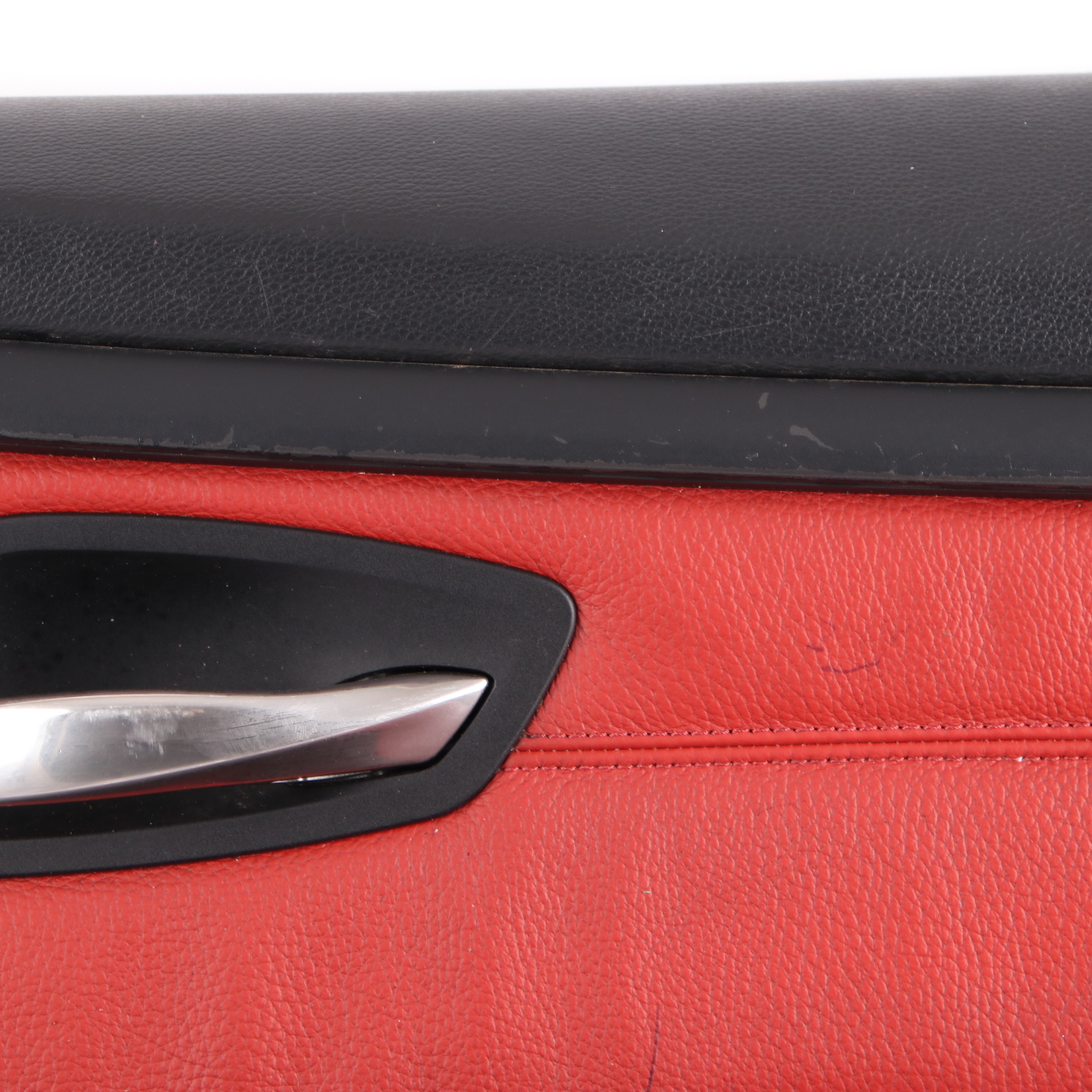 BMW E92 E93 Door Card Front Right O/S Cover Trim Panel Lining Red Leather