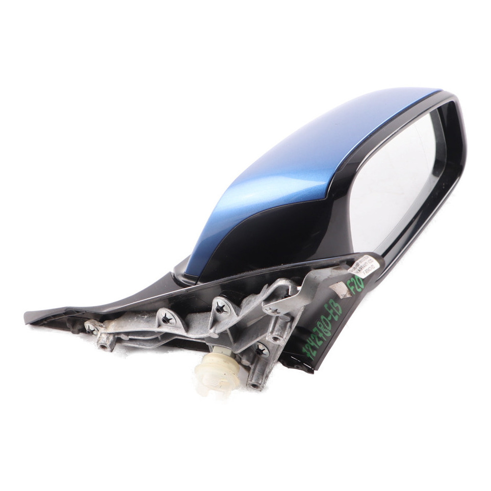 BMW F20 Wing Mirror Door Right O/S Heated High Gloss 6 Pins Estoril Blue - B45