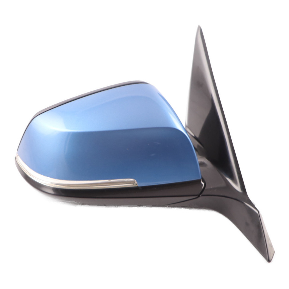 BMW F20 Wing Mirror Door Right O/S Heated High Gloss 6 Pins Estoril Blue - B45