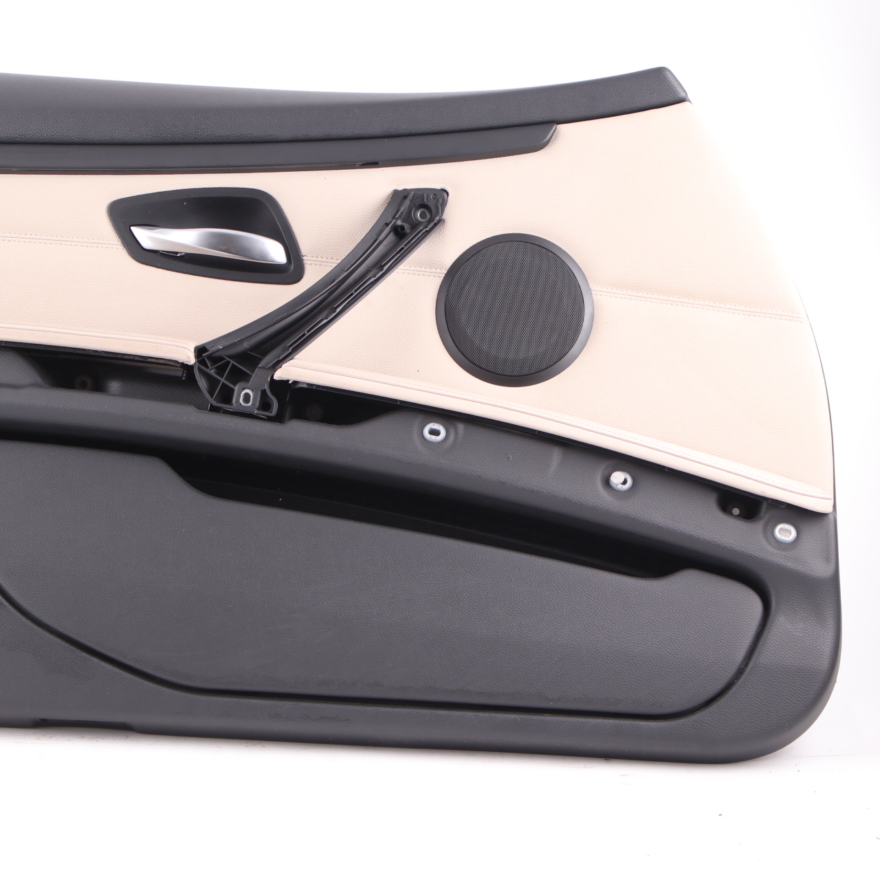 Door Card BMW E92 E93 LCI Front Left N/S Lining Trim Panel Leather Oyster