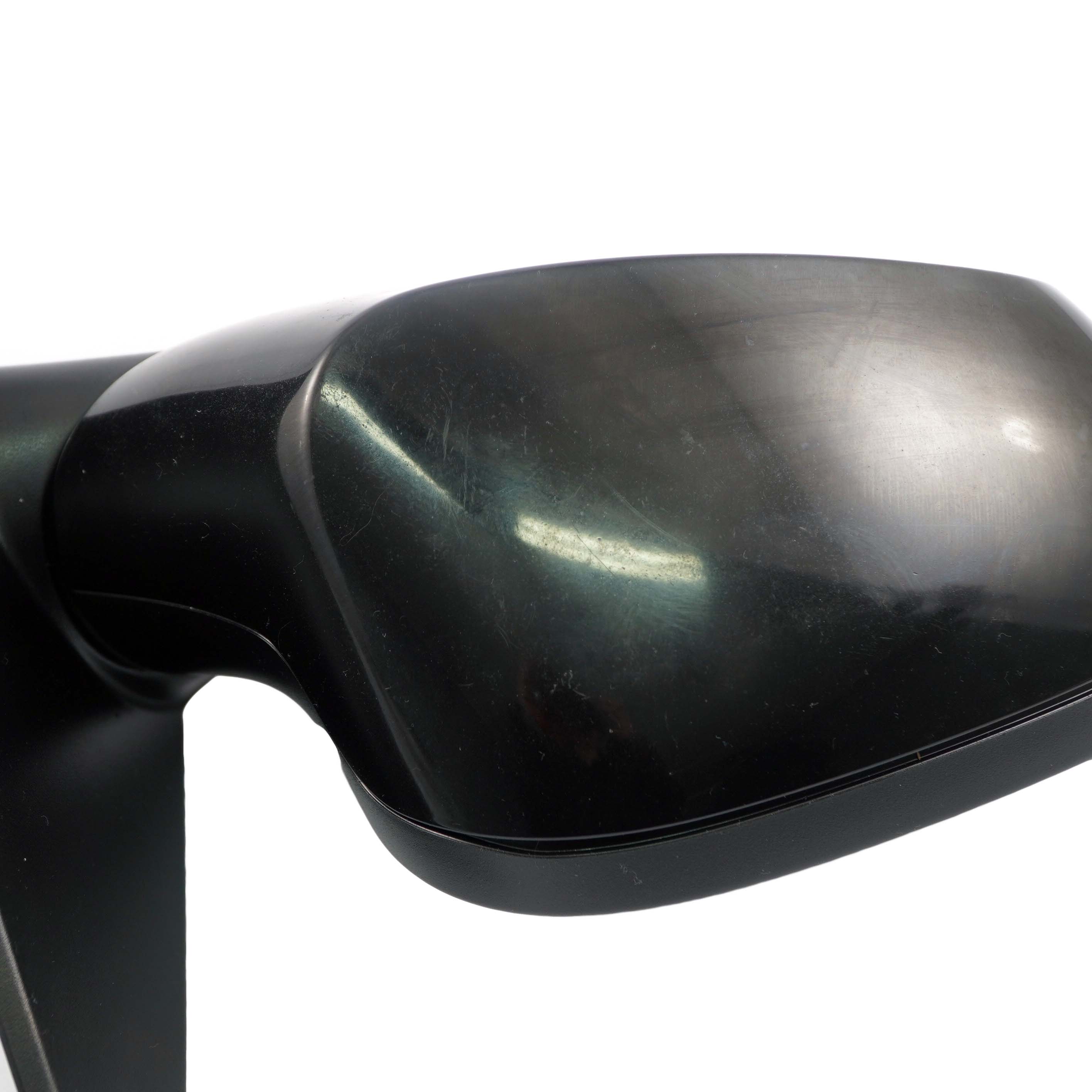 BMW 1 Series 2 E87 LCI Outside Right Heated Wing Mirror O/S Schwarz 2 Black 668