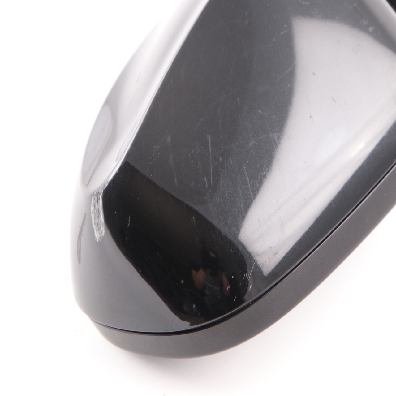 Wing Mirror BMW E81 E82 E88 Heated Left Door N/S Black Sapphire Metallic - 475