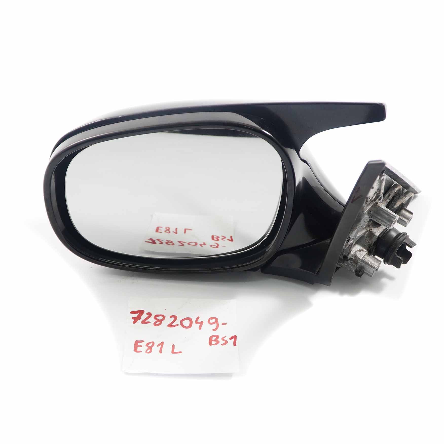 Wing Mirror BMW E81 E82 E88  1 M Sport Auto Dip Left Black Sapphire Metallic 475