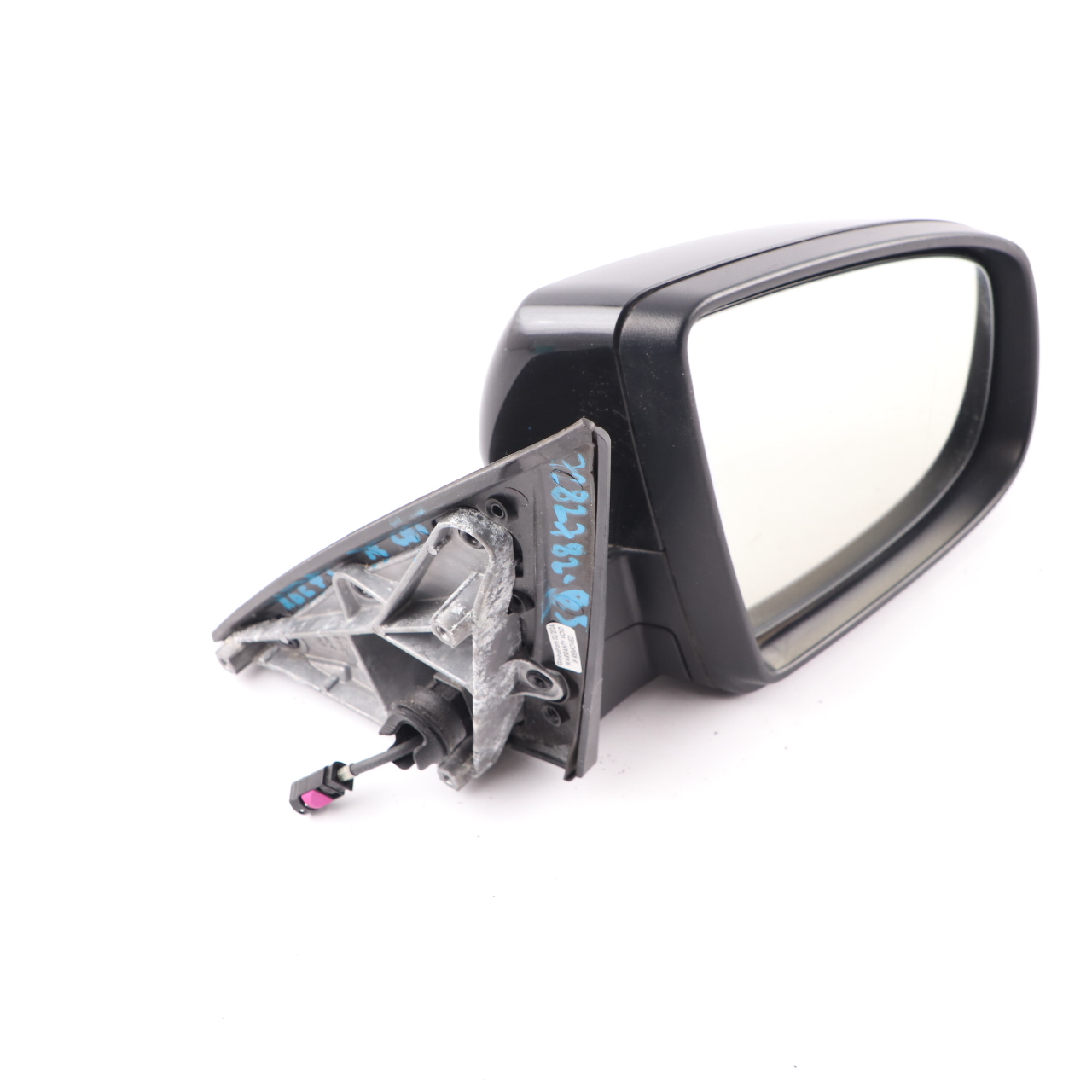 BMW X6 E71 Wing Mirror Auto Dip Right O/S Top View Camera Black Sapphire - 475