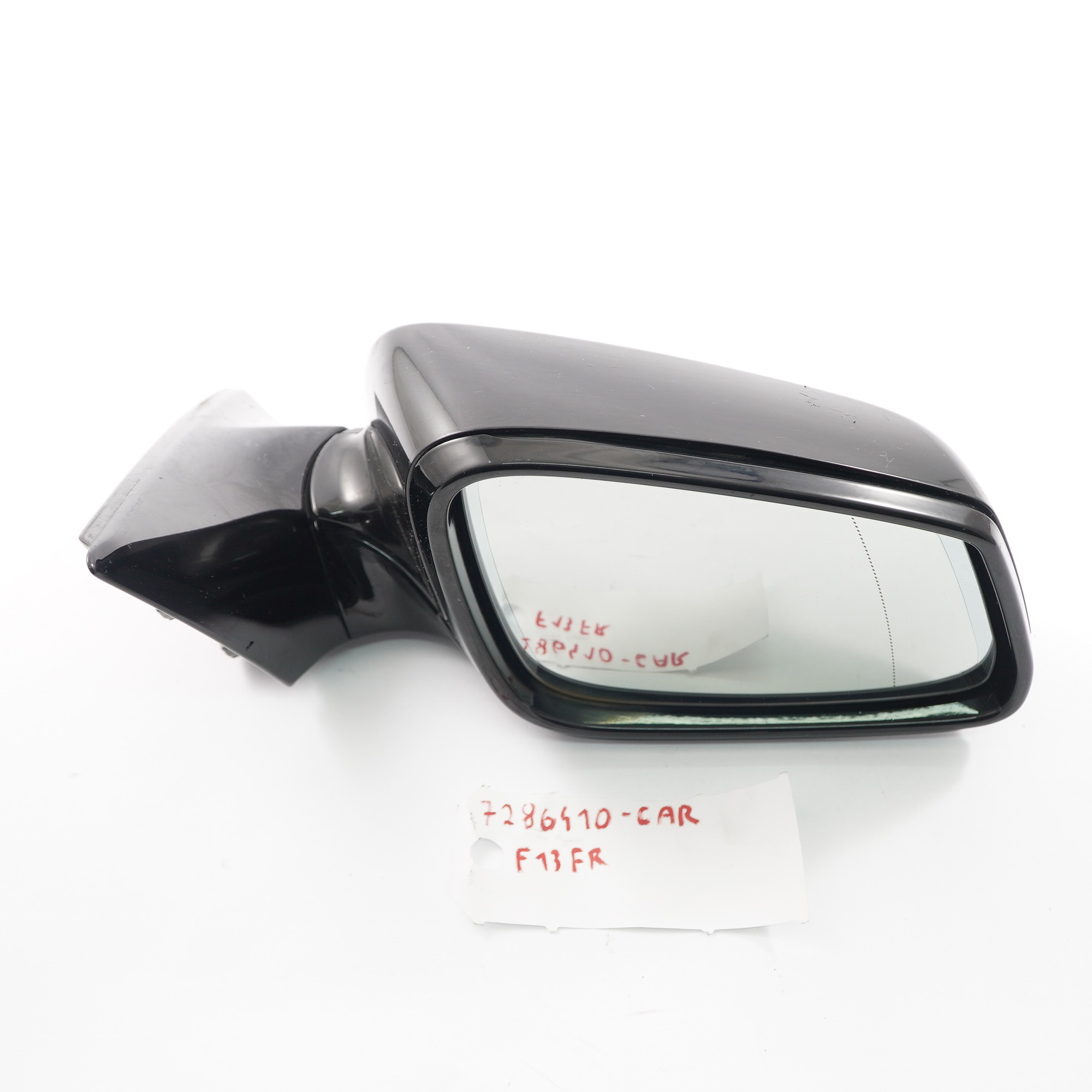 Wing Mirror BMW F12 F13 Heated Door Right O/S High Gloss Carbon Black - 416