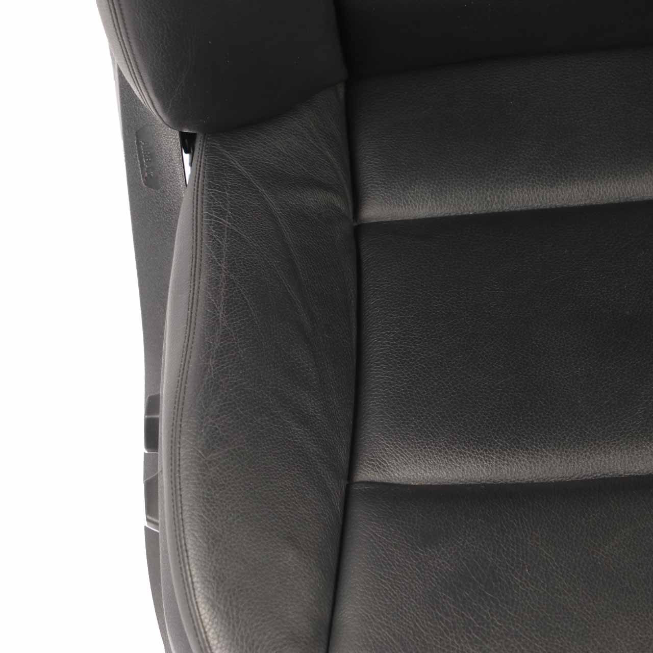 Front Seat BMW F01 Heated Memory Right O/S Leather Dakota Black Lumbar