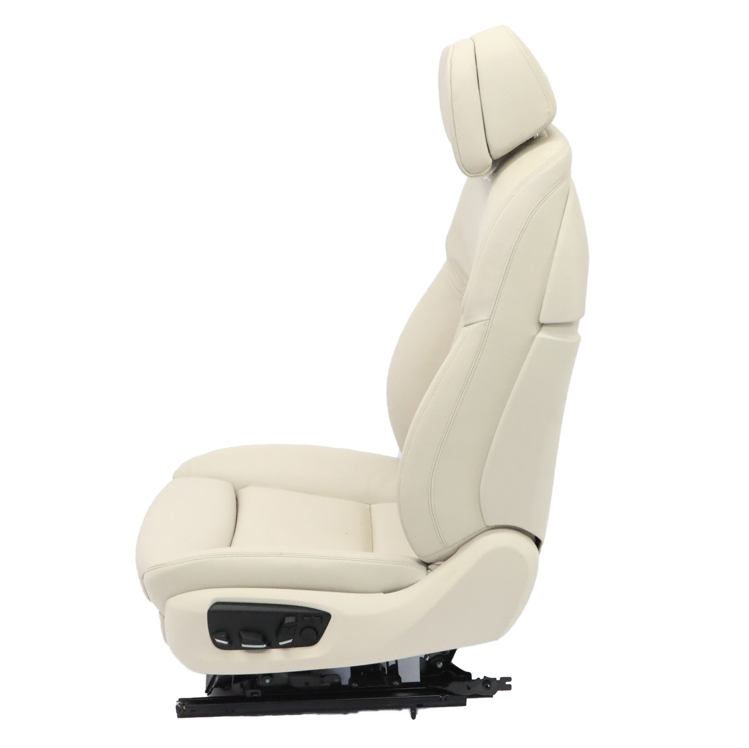 BMW F01 LCI Front Right Seat Comfort O/S Heated Leather Elfenbein Weiss Lumbar