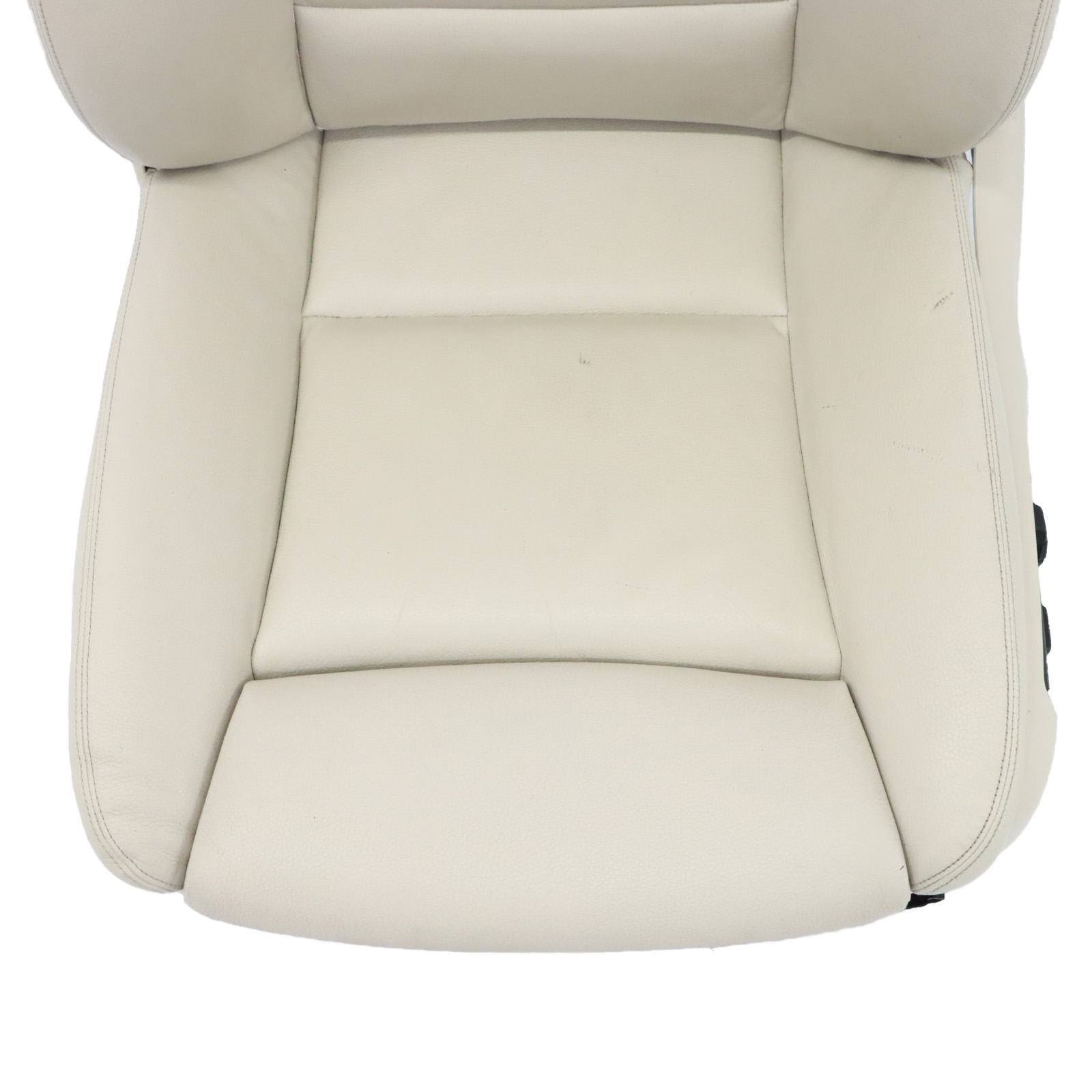 BMW F01 LCI Front Right Seat Comfort O/S Heated Leather Elfenbein Weiss Lumbar