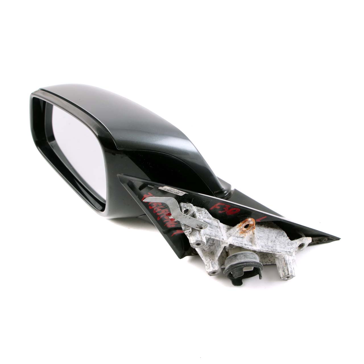 BMW 3 F30 F31 1 High Gloss Heated Left Wing Mirror N/S Mineralgrau Grey B39